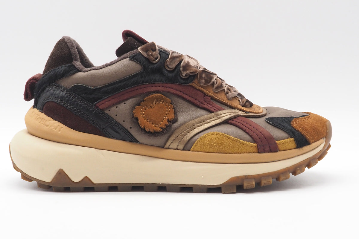 Damen Sneaker aus Leder & Velours in Naturfarben - Chacrona Metta