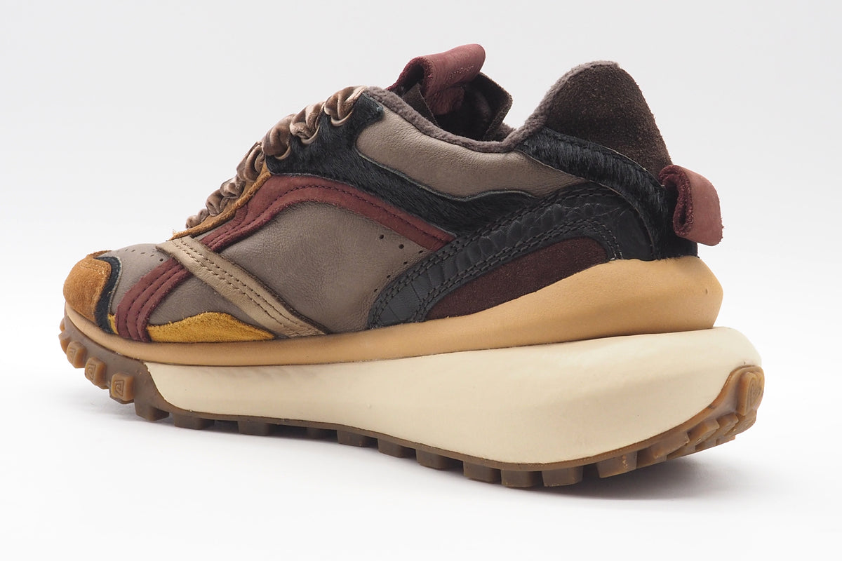Damen Sneaker aus Leder & Velours in Naturfarben - Chacrona Metta