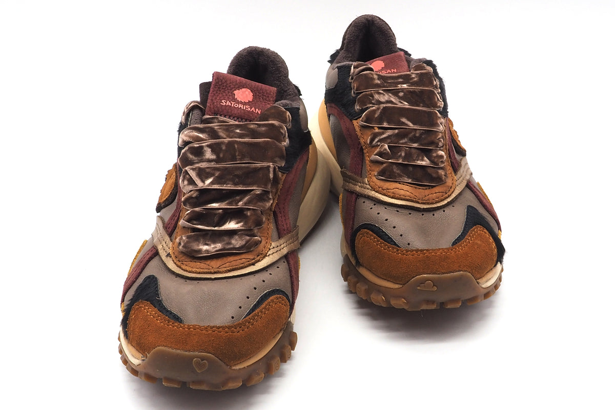 Damen Sneaker aus Leder & Velours in Naturfarben - Chacrona Metta