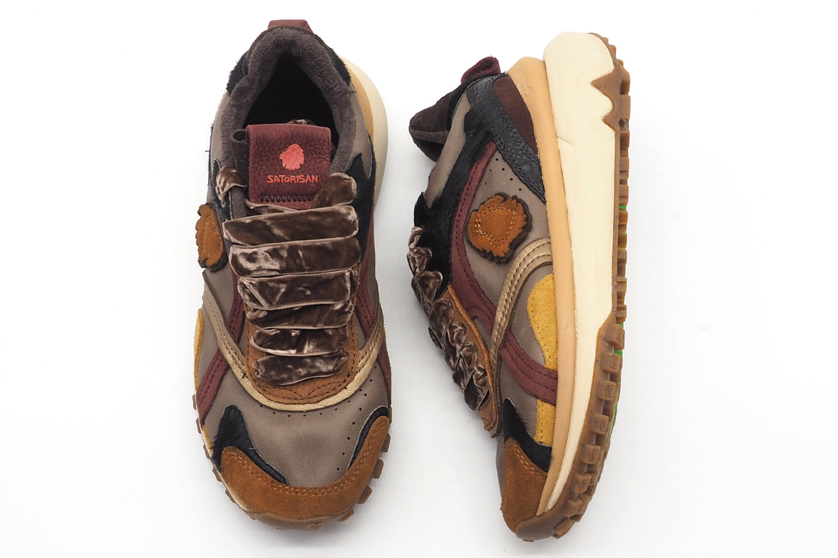 Damen Sneaker aus Leder & Velours in Naturfarben - Chacrona Metta