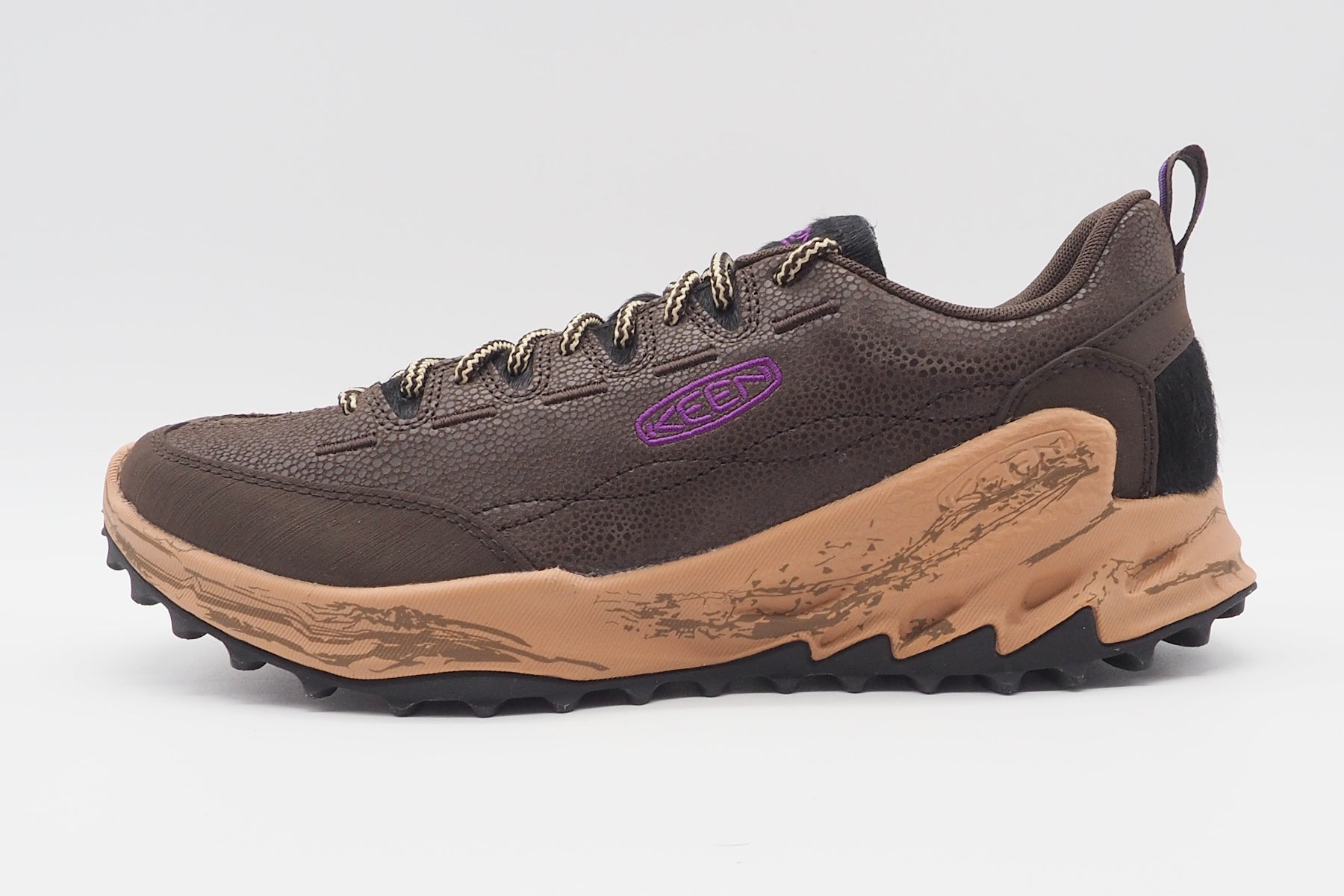 Herren Outdoor Sneaker aus Leder in Braun mit Profilsohle - Jasper Zionic