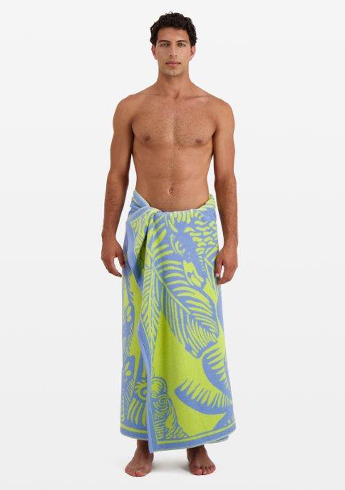 Badetuch aus Baumwolle in Gelb - Dufy Accessoires Tücher & Schals Inoui E.