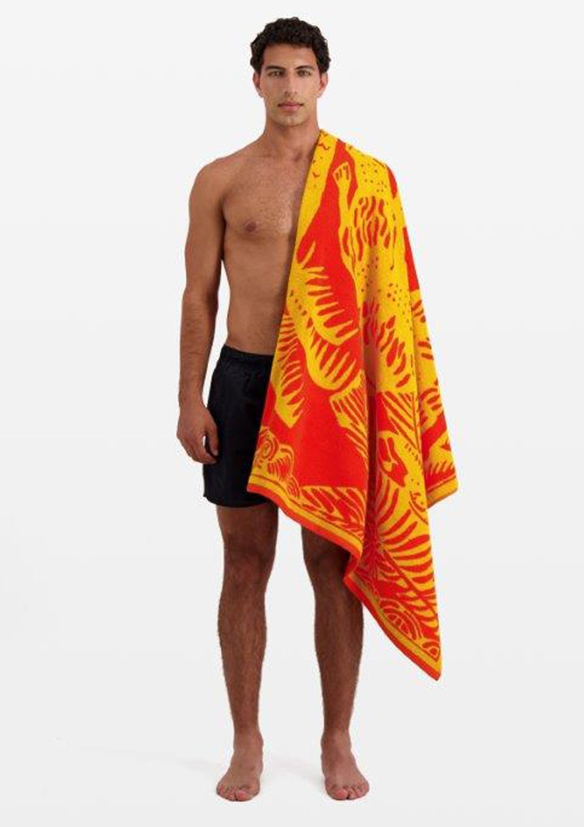 Badetuch aus Baumwolle in Orange - Dufy Accessoires Tücher & Schals Inoui E.