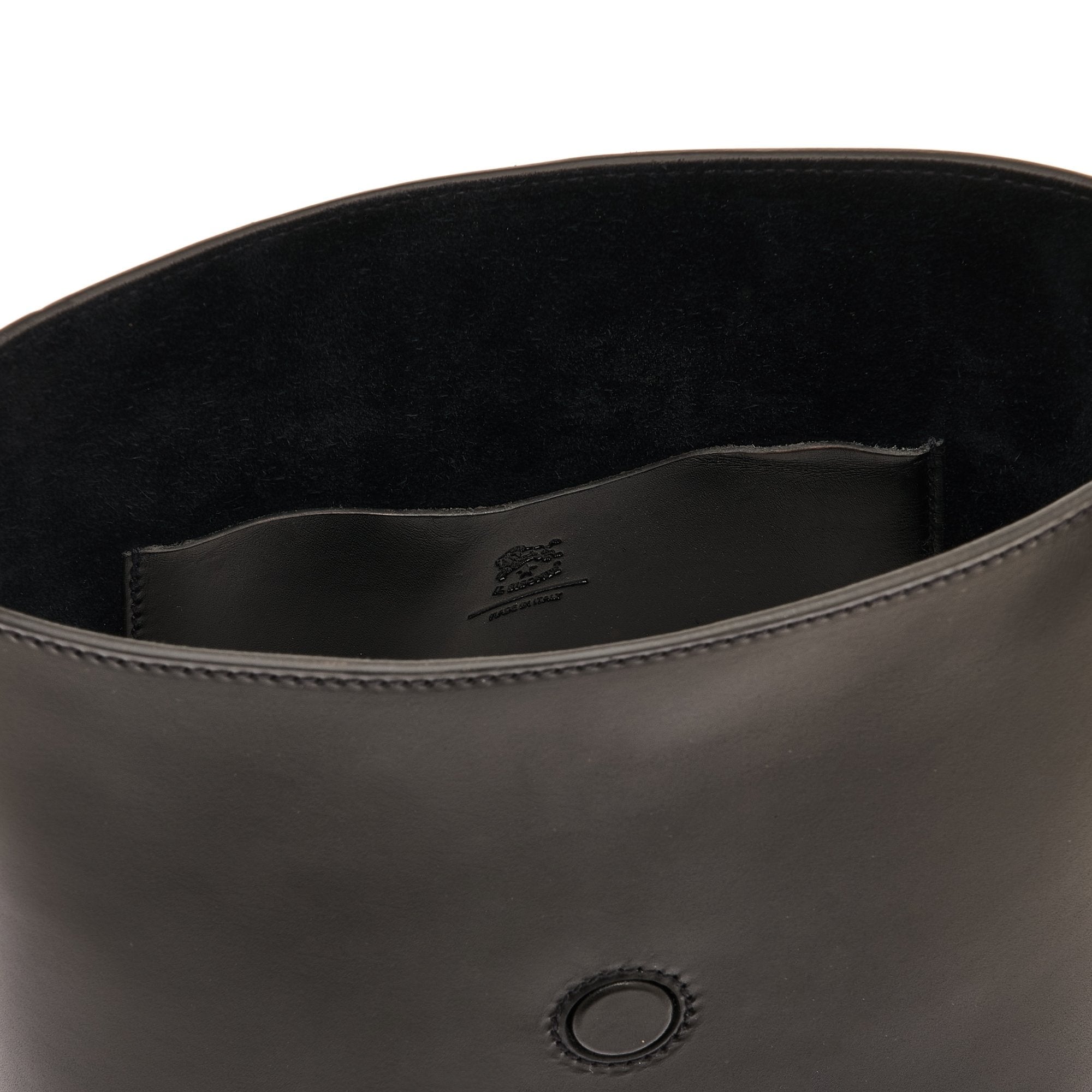 Bucketbag mit goldener Schnalle in Schwarz - Olimpia Taschen Beuteltasche Il Bisonte