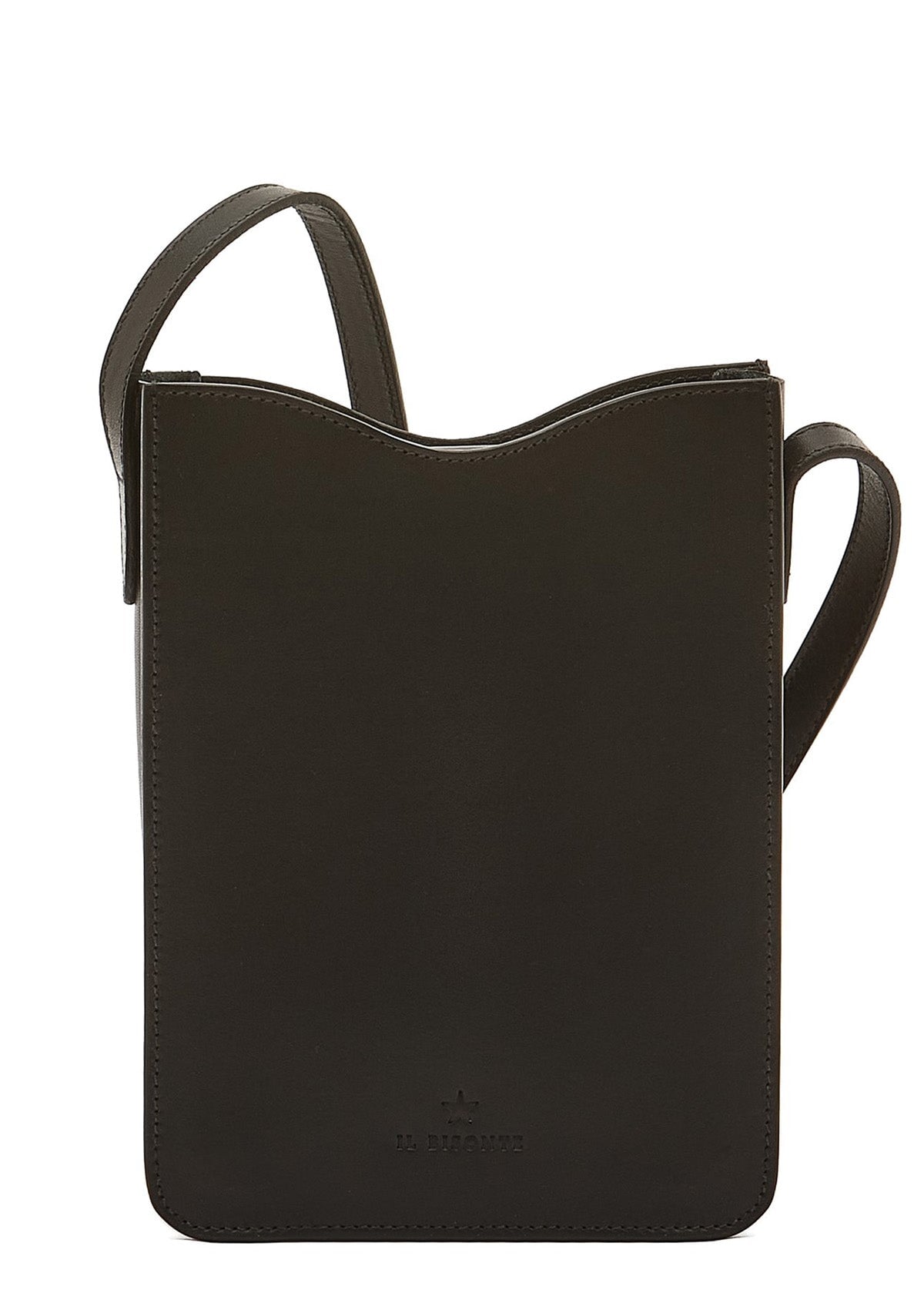 Crossbody-Tasche aus Leder in Schwarz - Roseto Taschen Crossbody & Schultertaschen Il Bisonte