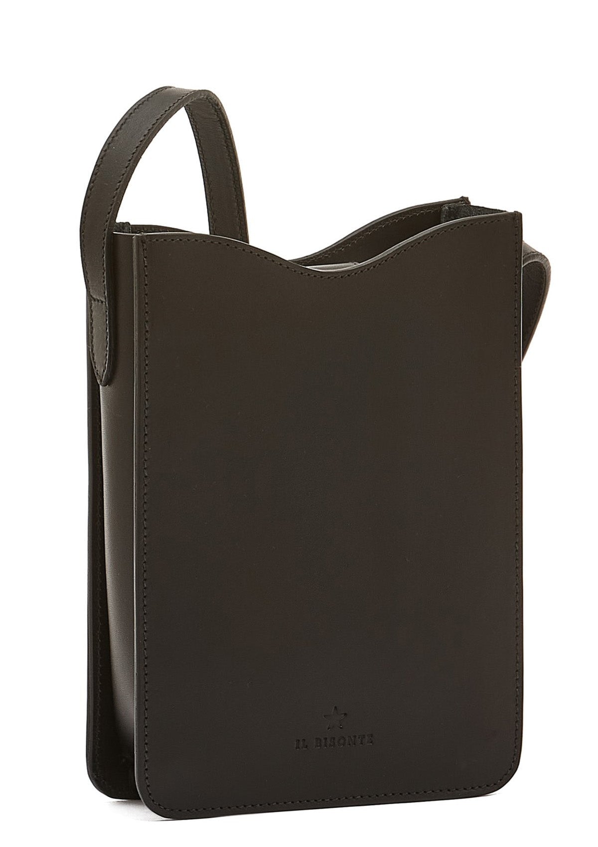 Crossbody-Tasche aus Leder in Schwarz - Roseto Taschen Crossbody & Schultertaschen Il Bisonte