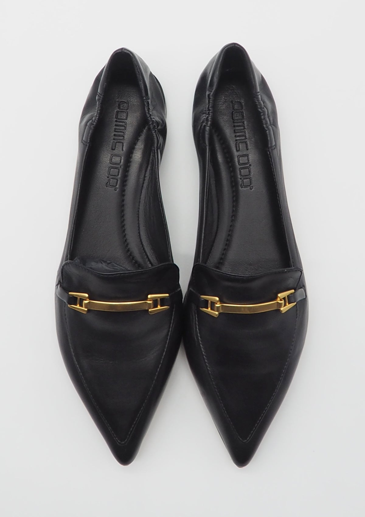 Damen Ballerina aus Glattleder in Schwarz Damen Ballerinas Pomme D'or