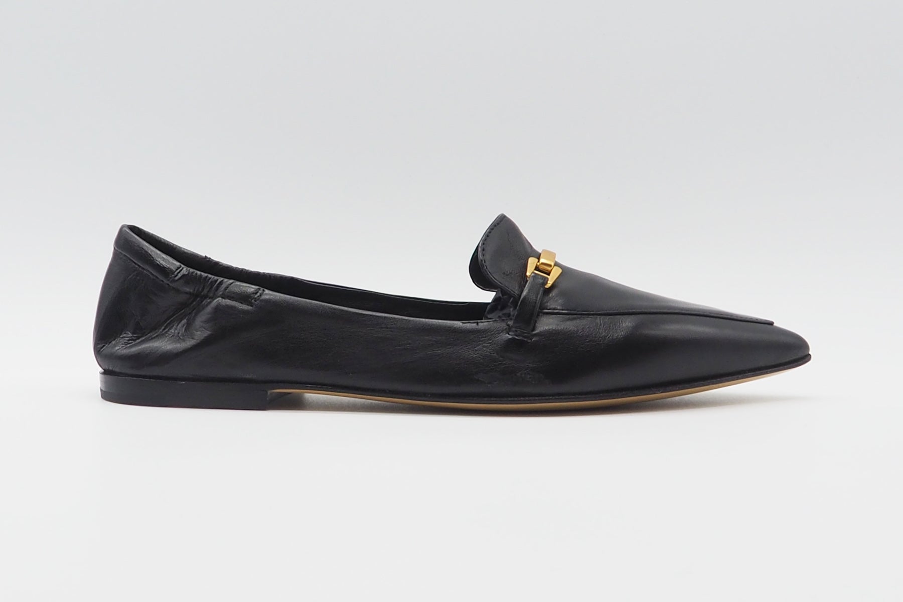 Damen Ballerina aus Glattleder in Schwarz Damen Ballerinas Pomme D'or