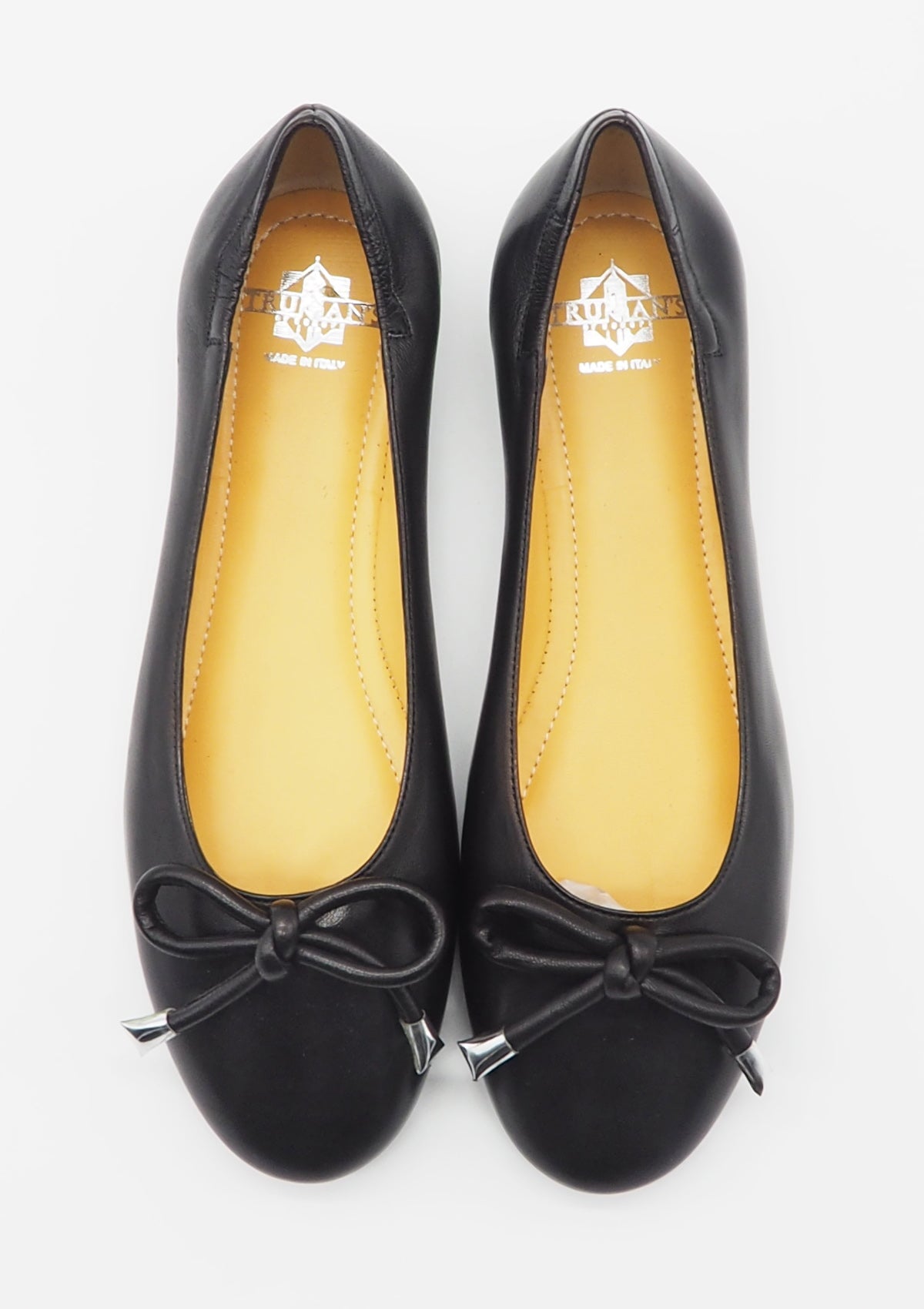 Damen Ballerina aus Leder in Schwarz - Absatz 1cm Damen Ballerina Truman´s