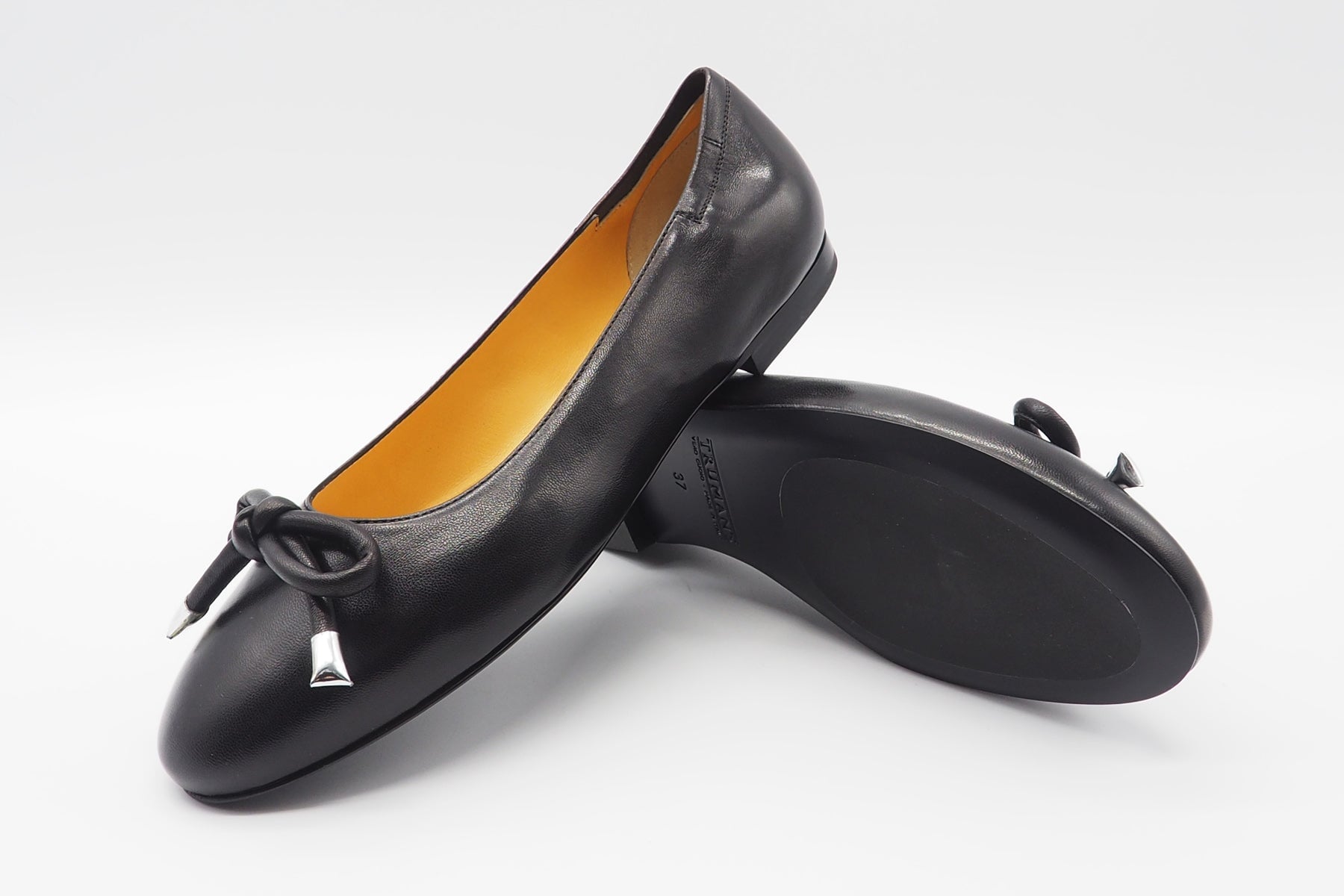 Damen Ballerina aus Leder in Schwarz - Absatz 1cm Damen Ballerina Truman´s