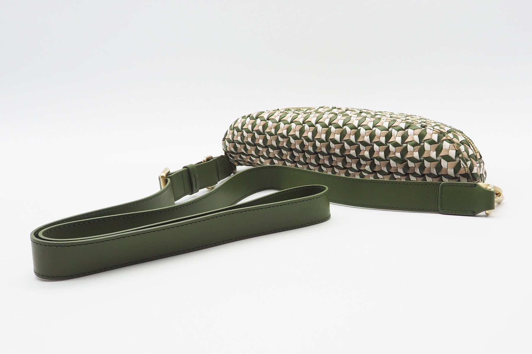 Damen Bauchtasche aus gewebten Leder in Multicolor - Lucy Moulinet Multicolor Taschen Bauchtasche Allan K