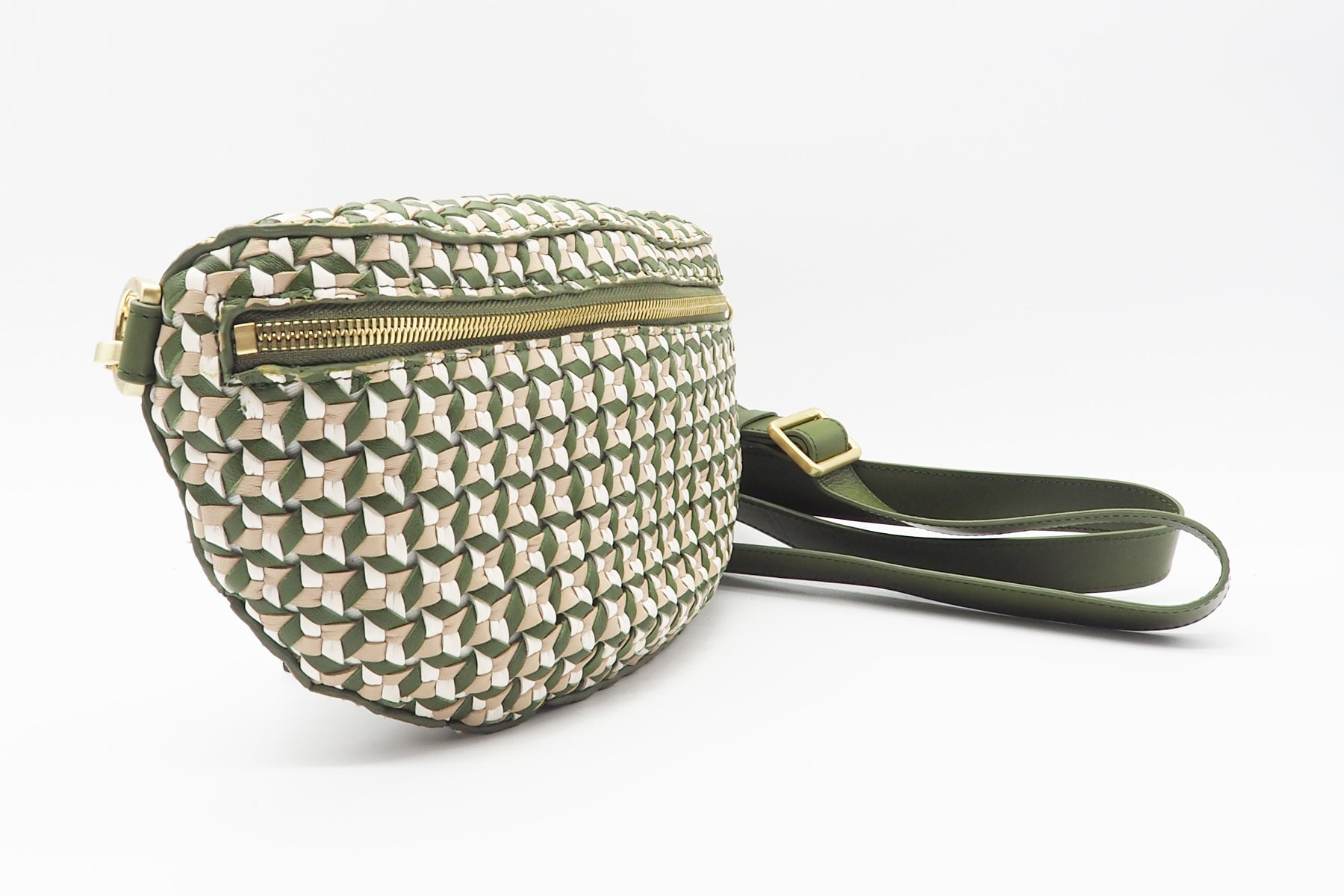 Damen Bauchtasche aus gewebten Leder in Multicolor - Lucy Moulinet Multicolor Taschen Bauchtasche Allan K