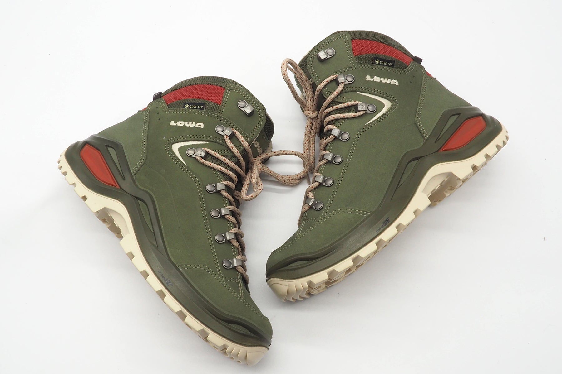 Damen Bergschuh zum Schnüren aus Nubukleder in oliv - Wasserdicht Damen Schnürboots Lowa