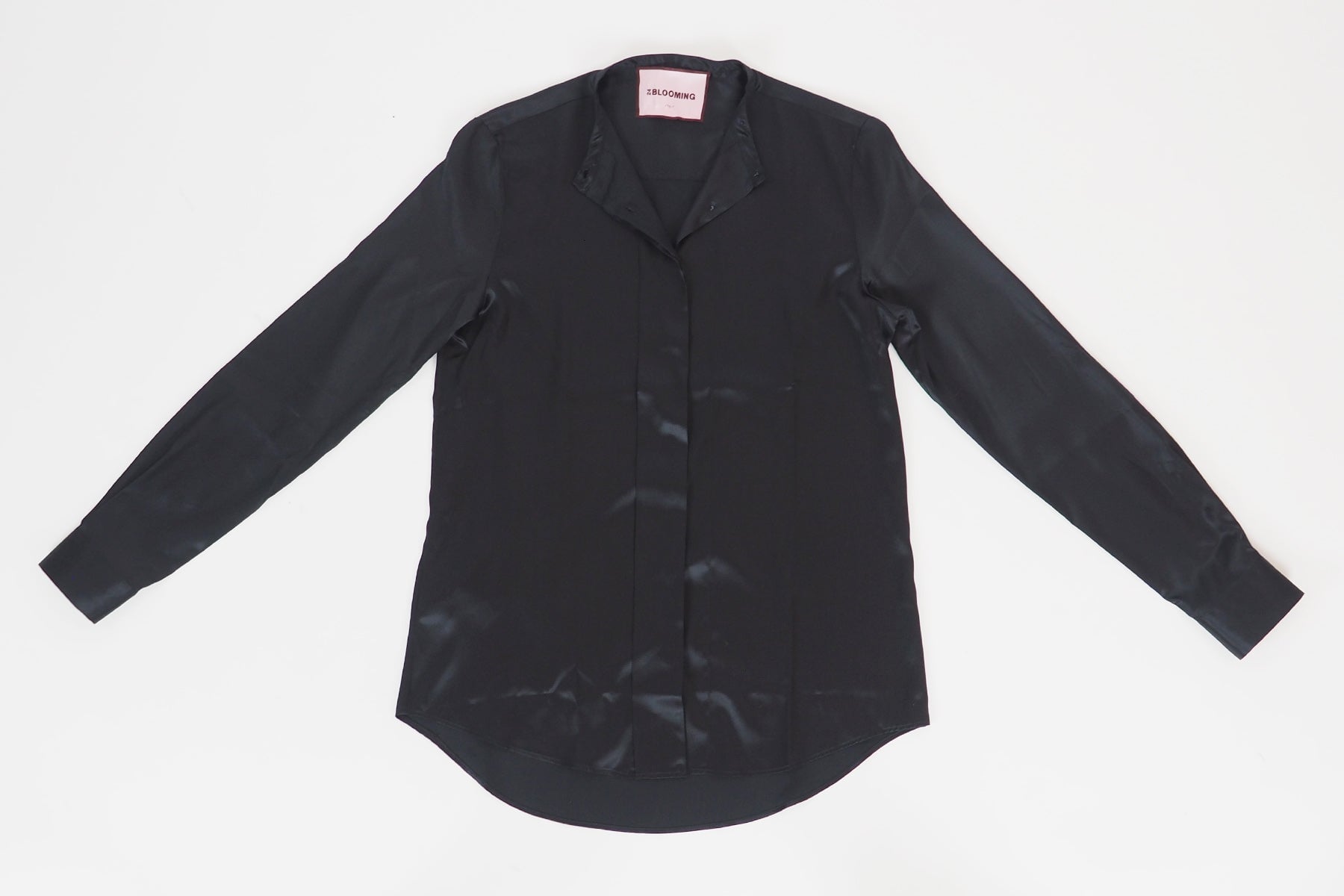 Damen Bluse aus Seide in Schwarz - Badia Damen Bluse 24 Blooming