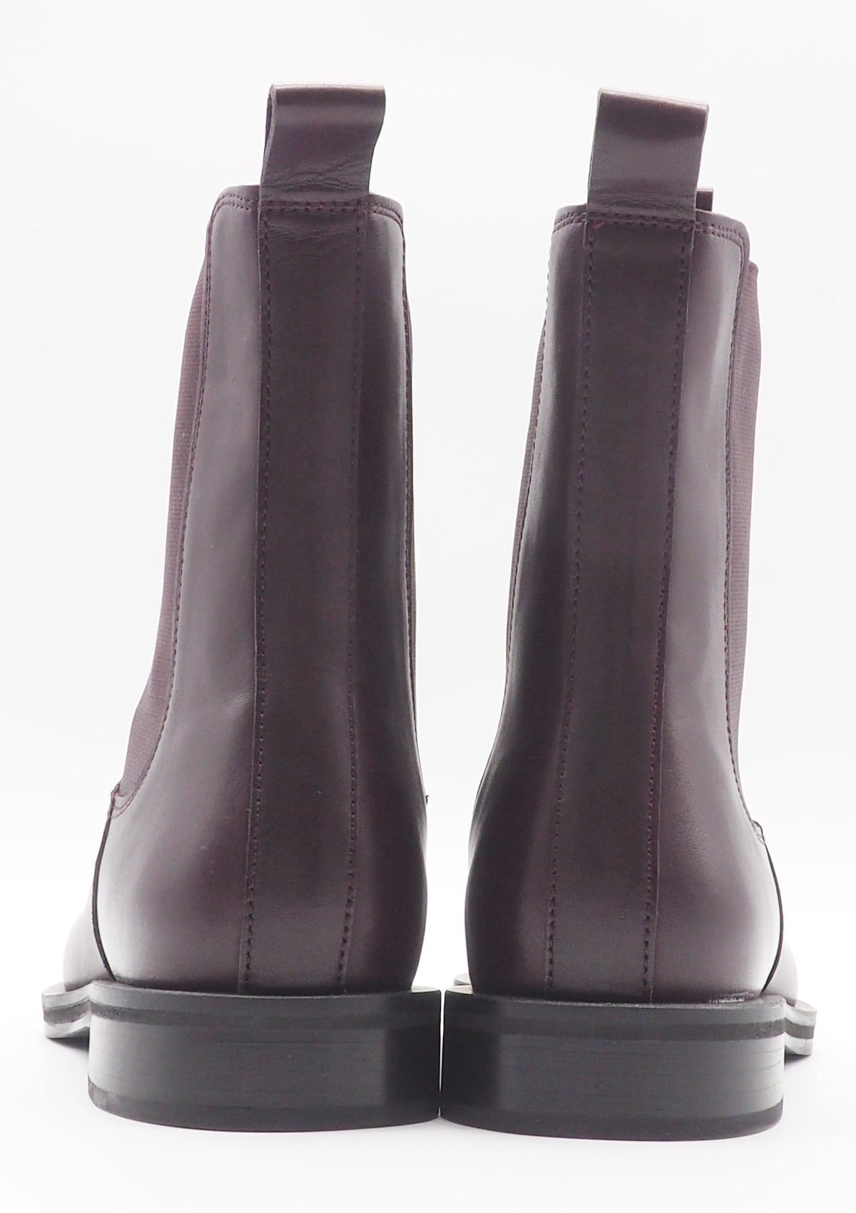 Damen Chelsea Stiefelette aus Leder in Bordeaux - Karreform Damen Stiefeletten Kennel & Schmenger