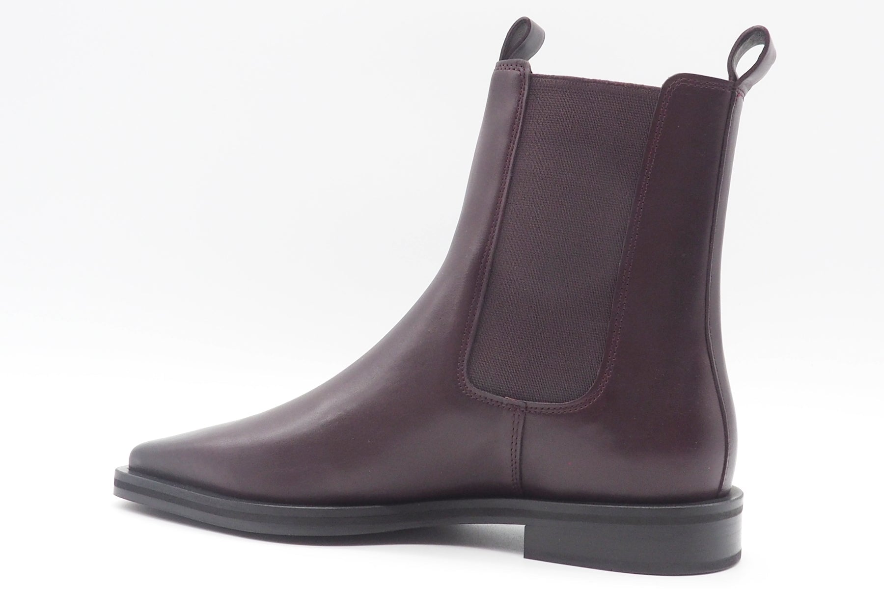 Damen Chelsea Stiefelette aus Leder in Bordeaux - Karreform Damen Stiefeletten Kennel & Schmenger