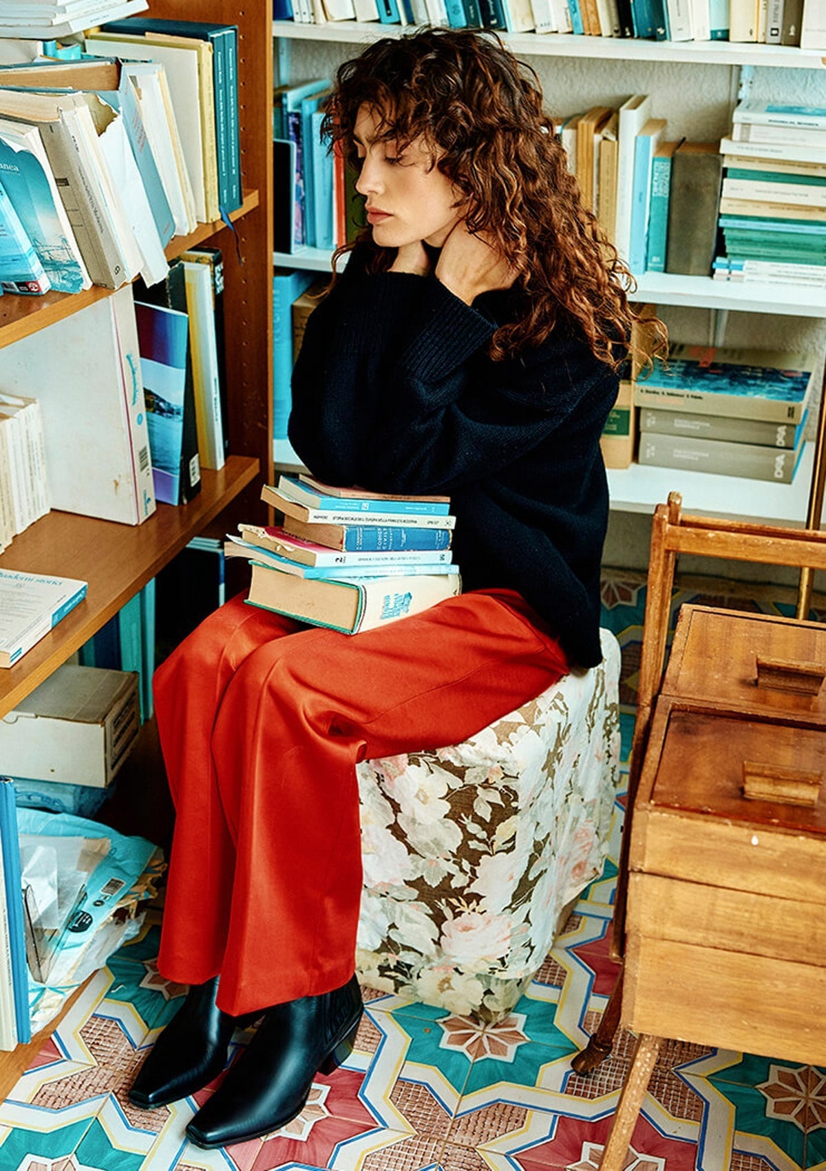 Damen Chelsea Stiefelette im Westernstil in Schwarz & Karreform Damen Stiefeletten Kennel & Schmenger