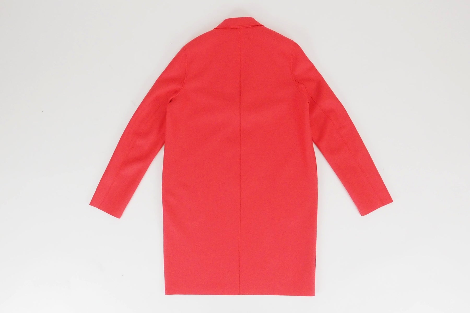 Damen Cocoon-Mantel aus gestrickter, leicht gefilzter Wolle in Pink Damen Mantel Harris Wharf London