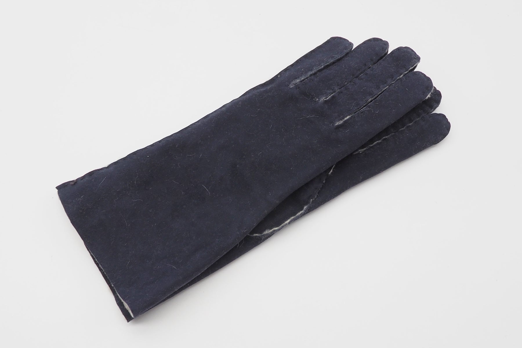 Damen Handschuhe von Hand genäht in Blau - echt Lammfell Damen Handschuhe C. Gloves