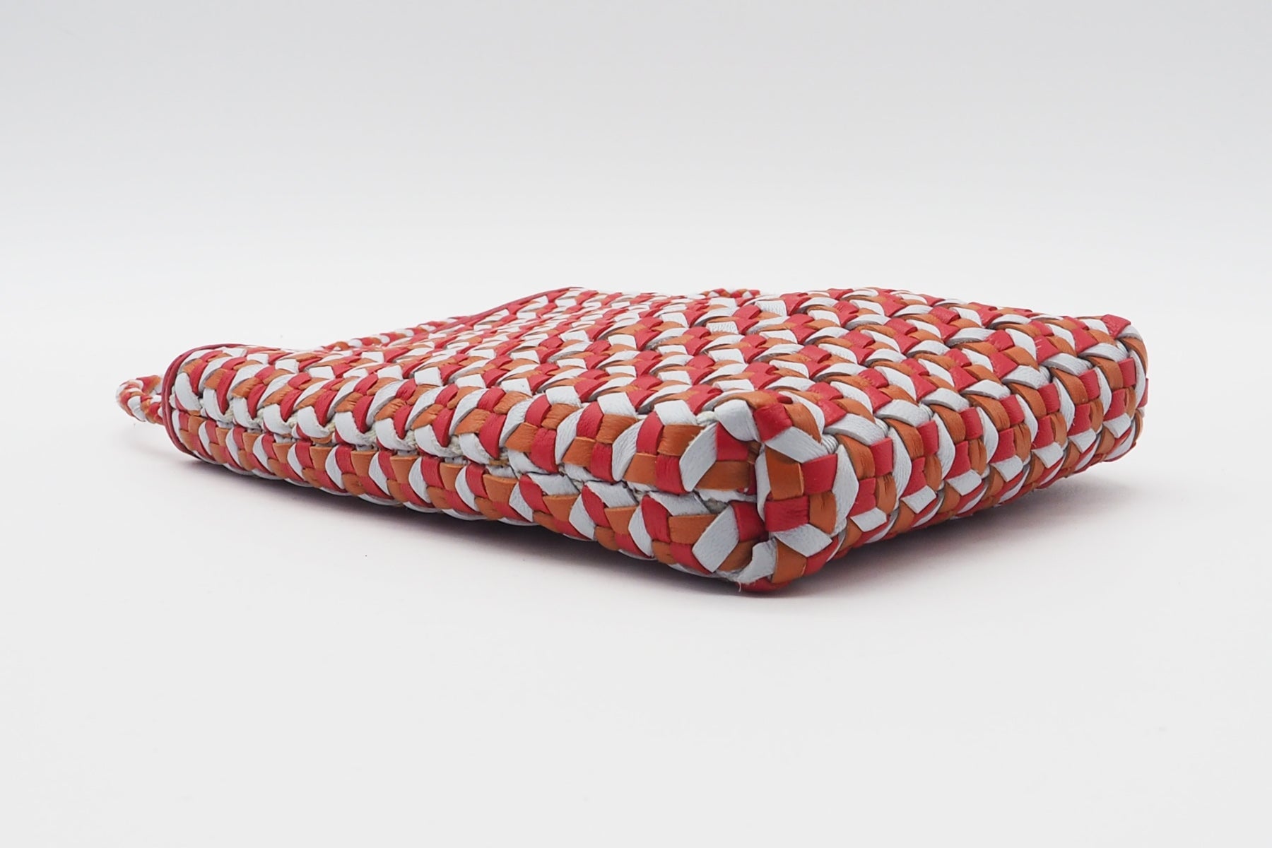 Damen Handytasche aus gewebten Leder in Multicolor - Sam Moulinet Multicolor Taschen Handytasche Allan K