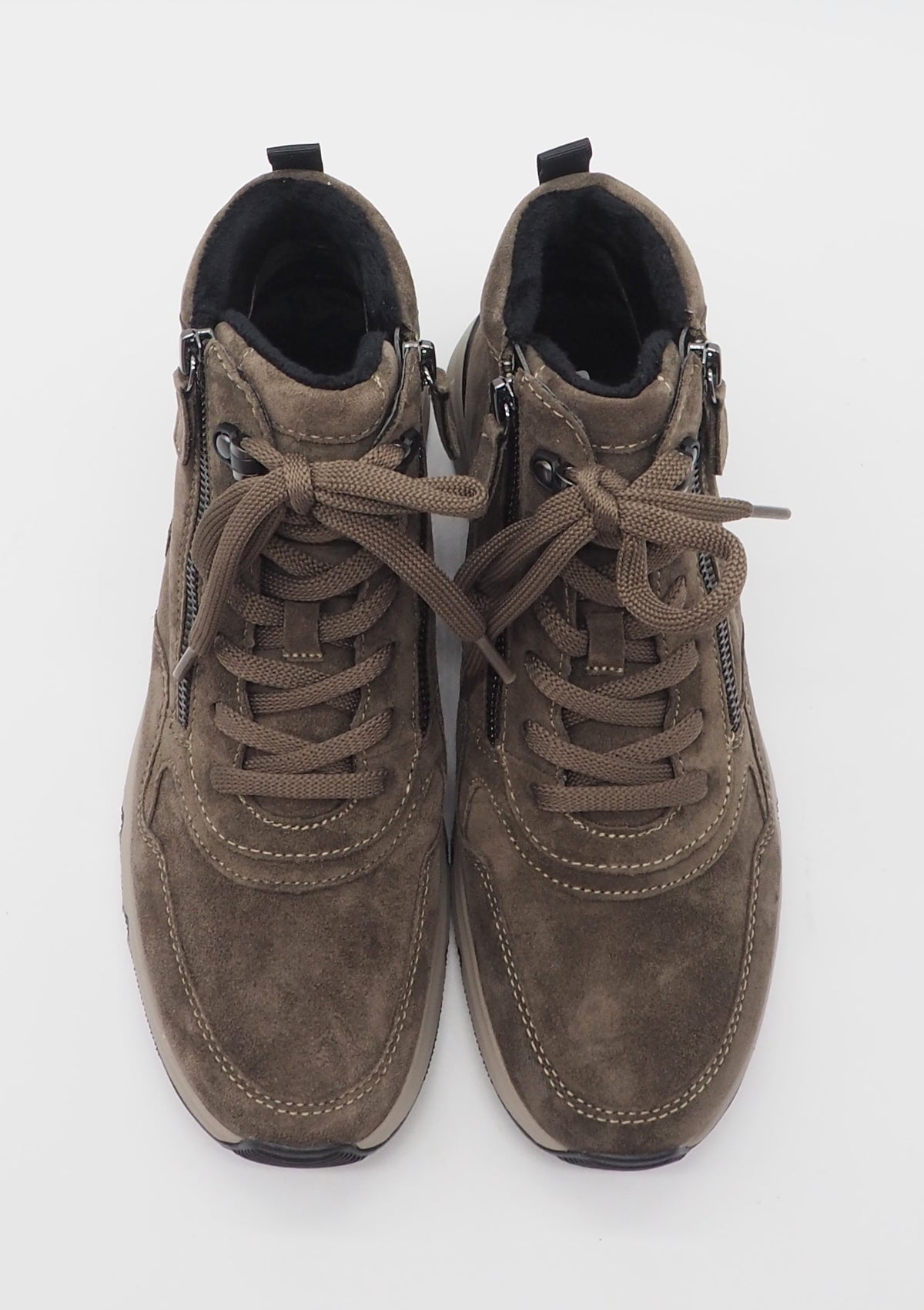 Damen Hightop-Sneaker aus Veloursleder in Braun - Rolling Soft Damen Sneaker Gabor