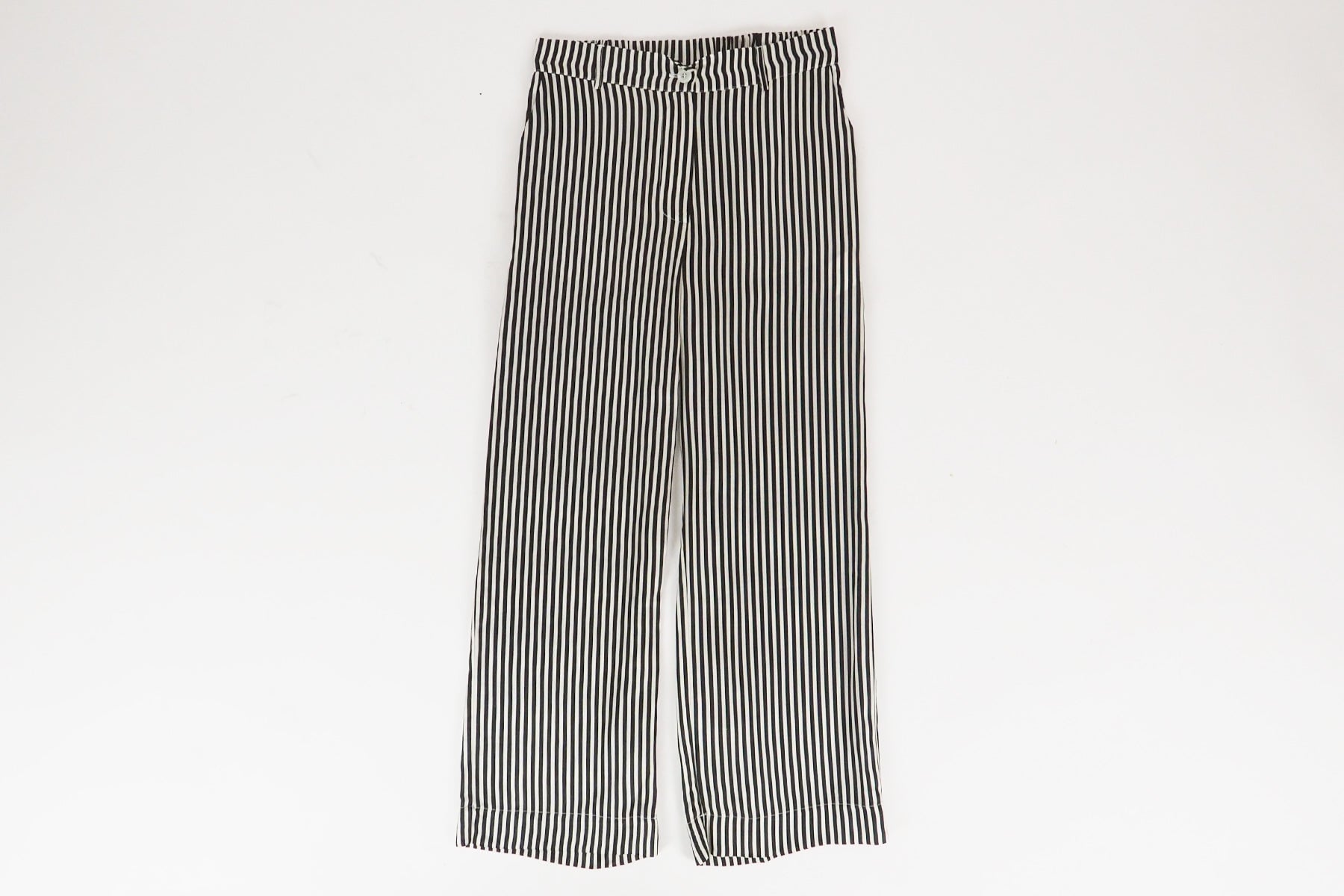 Damen Hose aus Viskose & Seide in Schwarz & Creme Damen Hose SHIRTAPORTER