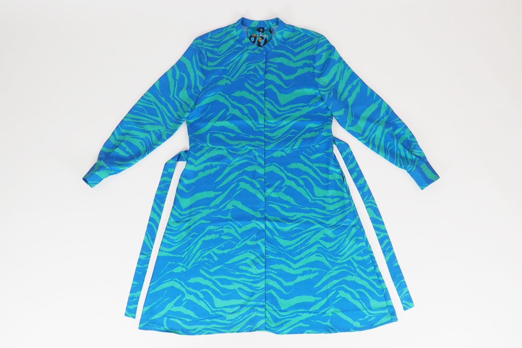 Damen Kleid aus Polyester in Blau & Grün Damen Kleid Anni Carlsson