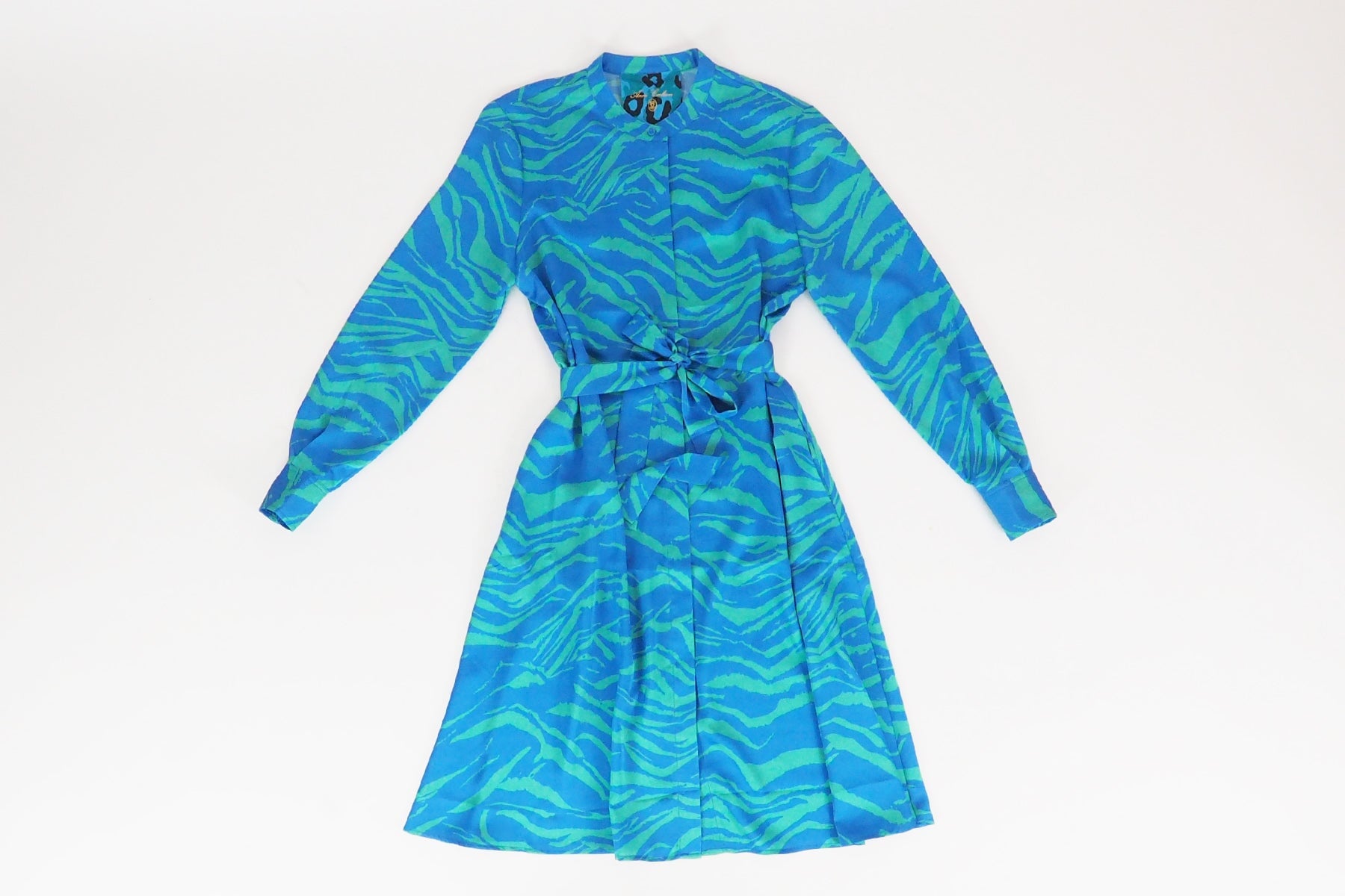 Damen Kleid aus Polyester in Blau & Grün Damen Kleid Anni Carlsson