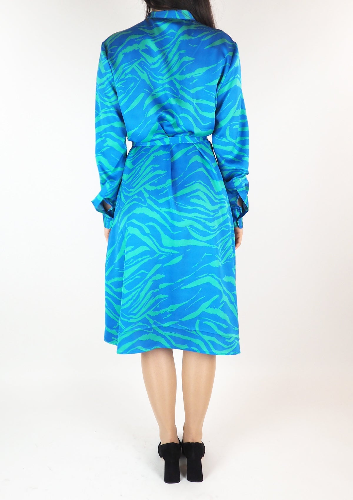 Damen Kleid aus Polyester in Blau & Grün Damen Kleid Anni Carlsson