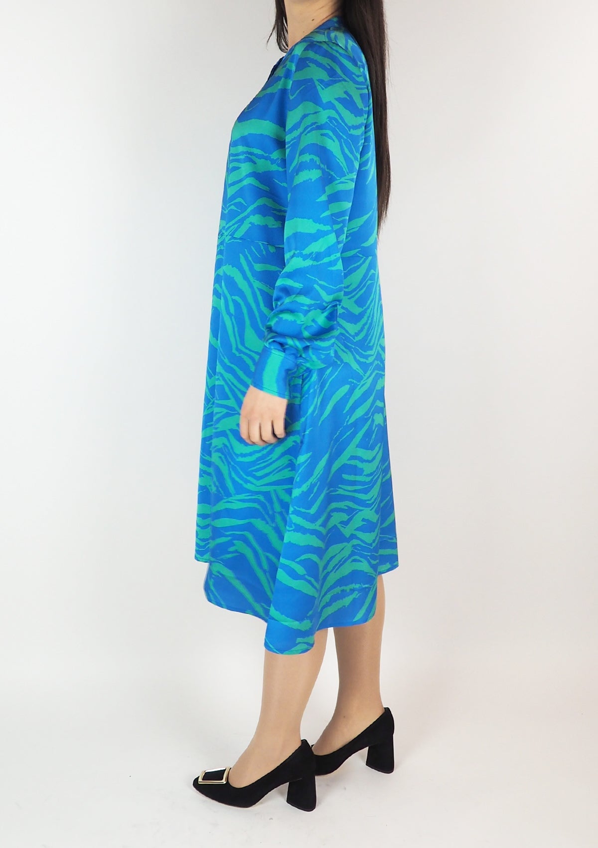 Damen Kleid aus Polyester in Blau & Grün Damen Kleid Anni Carlsson