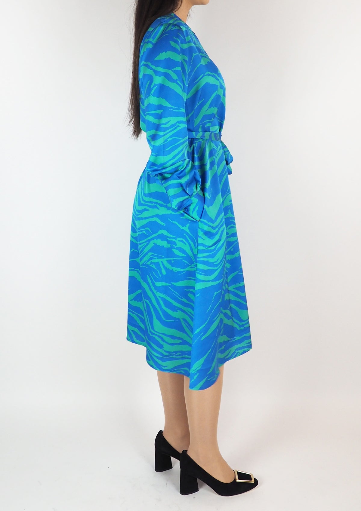 Damen Kleid aus Polyester in Blau & Grün Damen Kleid Anni Carlsson