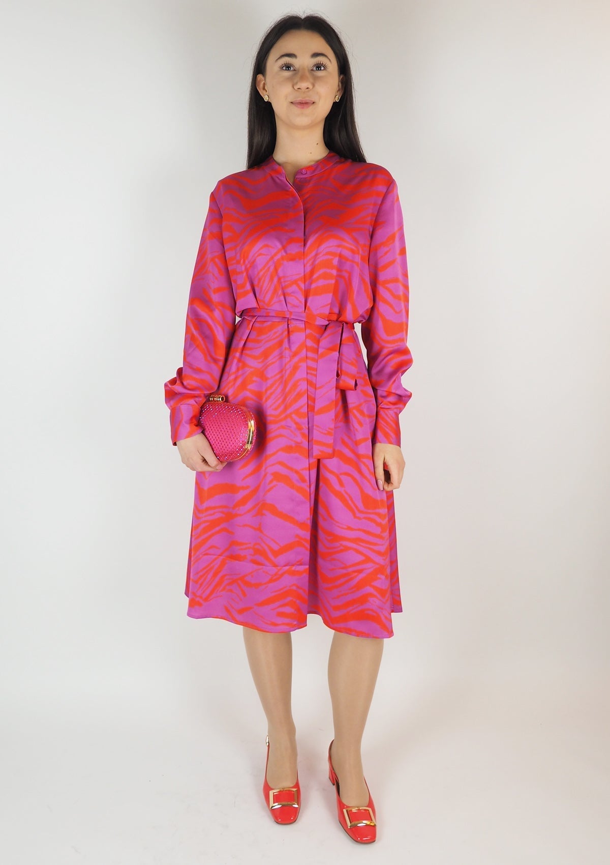 Damen Kleid aus Polyester in Pink & Rot Damen Kleid Anni Carlsson