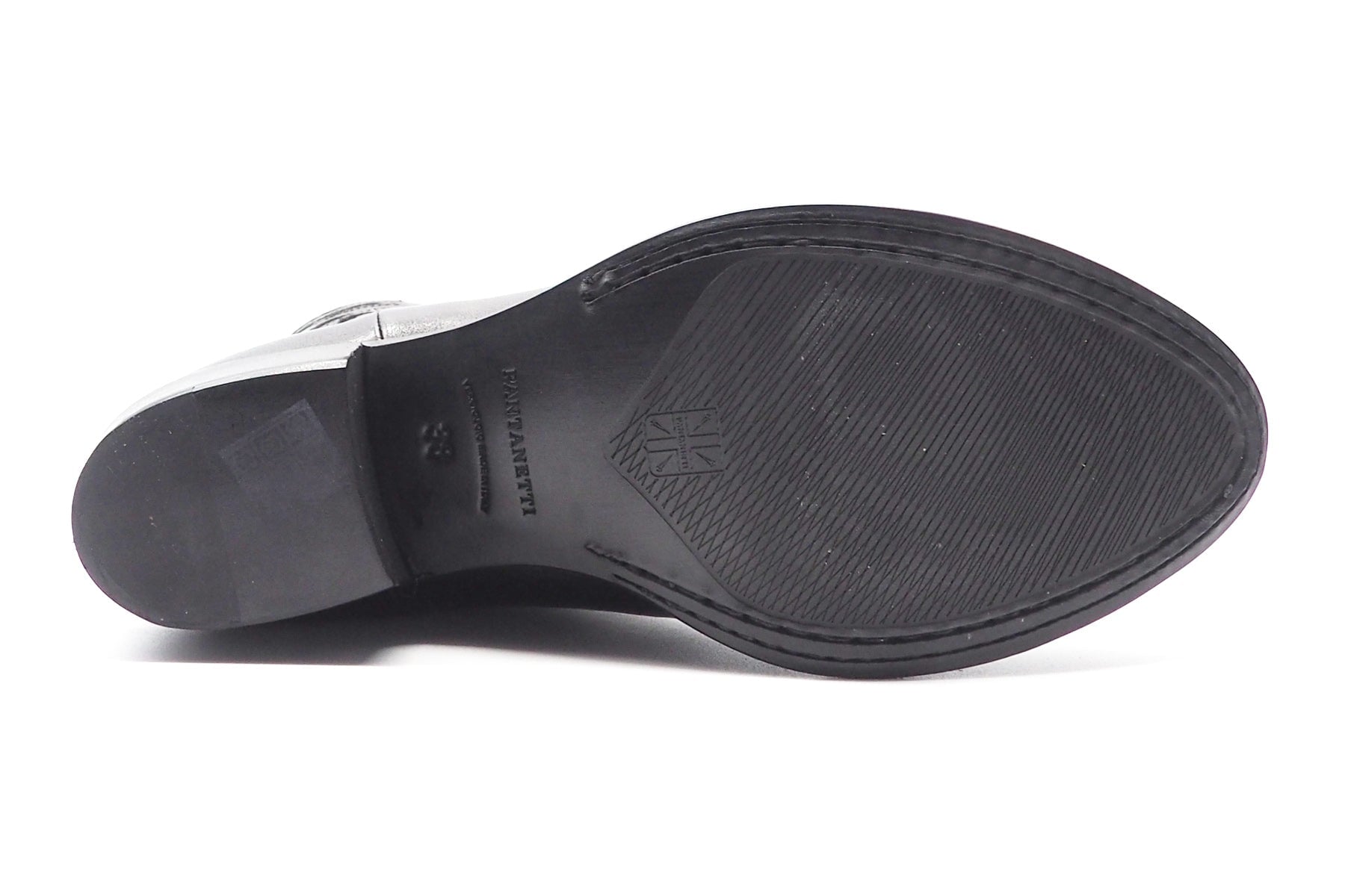 Damen Langschaft-Stiefel aus Glattleder in Schwarz - Westernstil Damen Stiefel Pantanetti