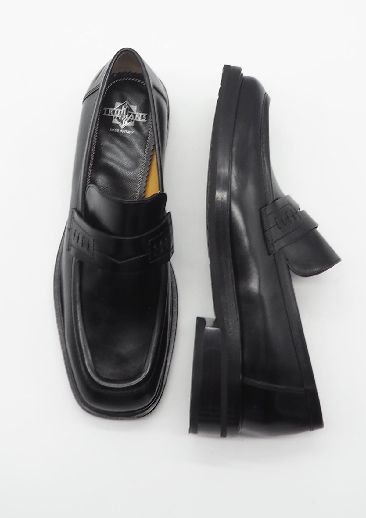 Damen Loafer aus glänzendem Leder in Schwarz - Absatz 3 cm Damen Loafers & Schnürer Truman´s