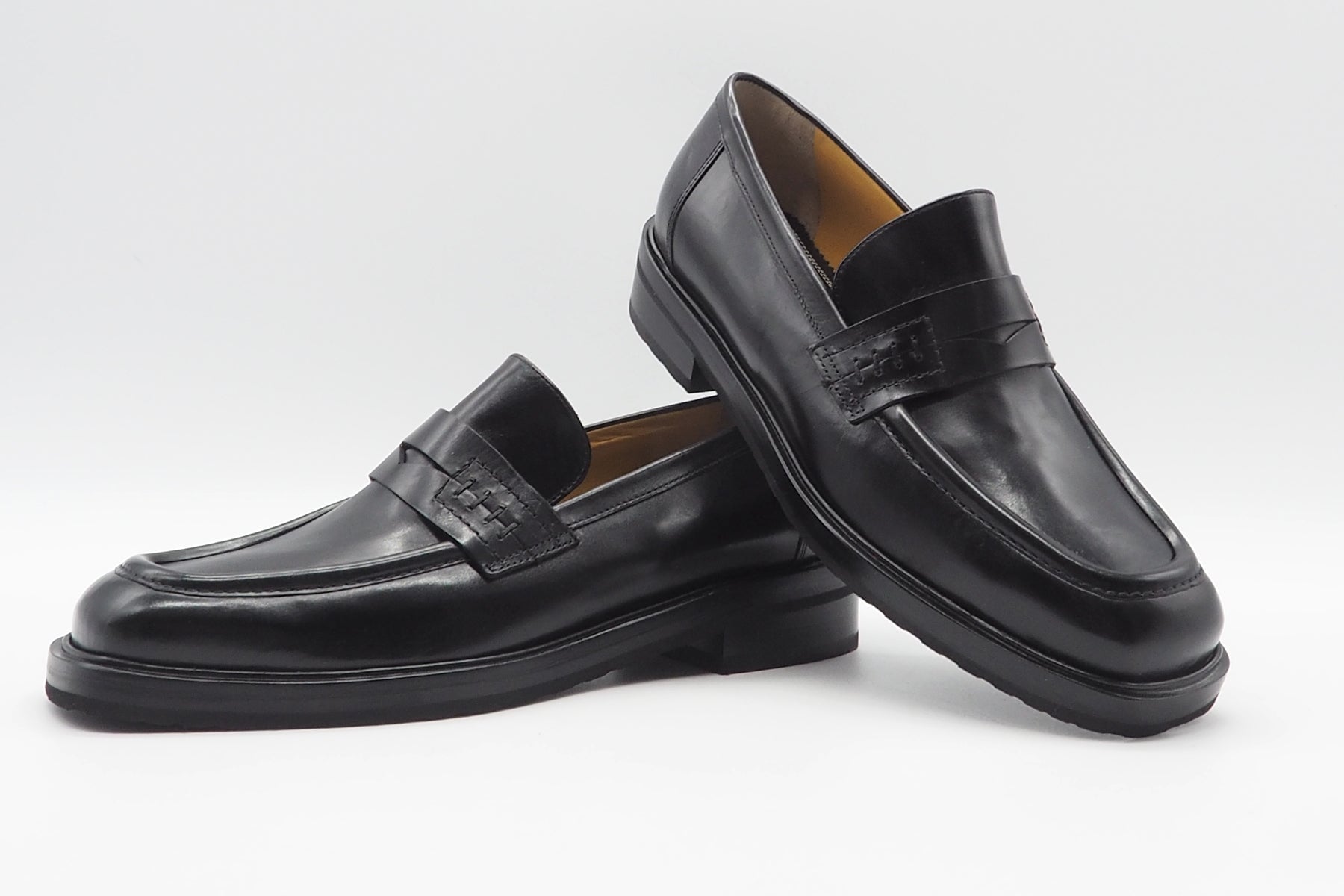 Damen Loafer aus glänzendem Leder in Schwarz - Absatz 3 cm Damen Loafers & Schnürer Truman´s