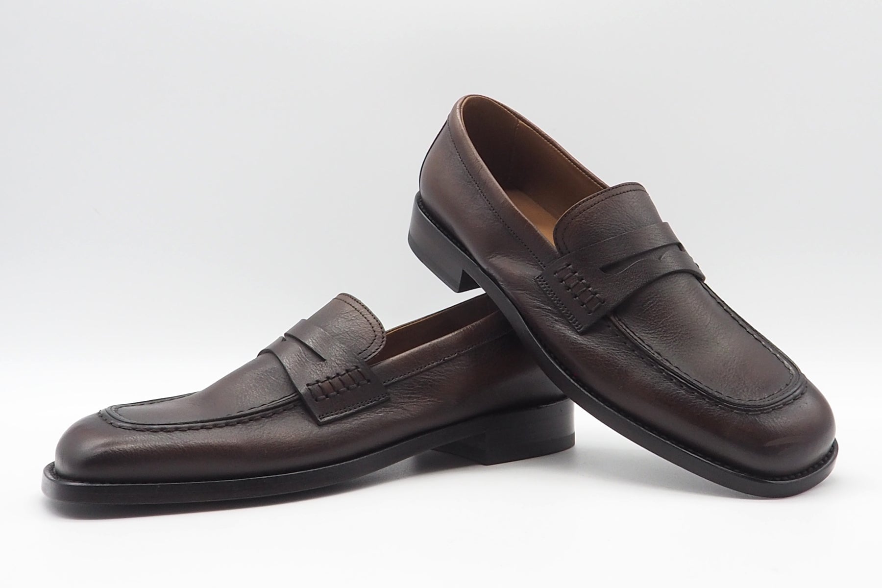 Damen Loafer aus Glattleder in Braun - Handverarbeitet Damen Loafers & Schnürer Pantanetti