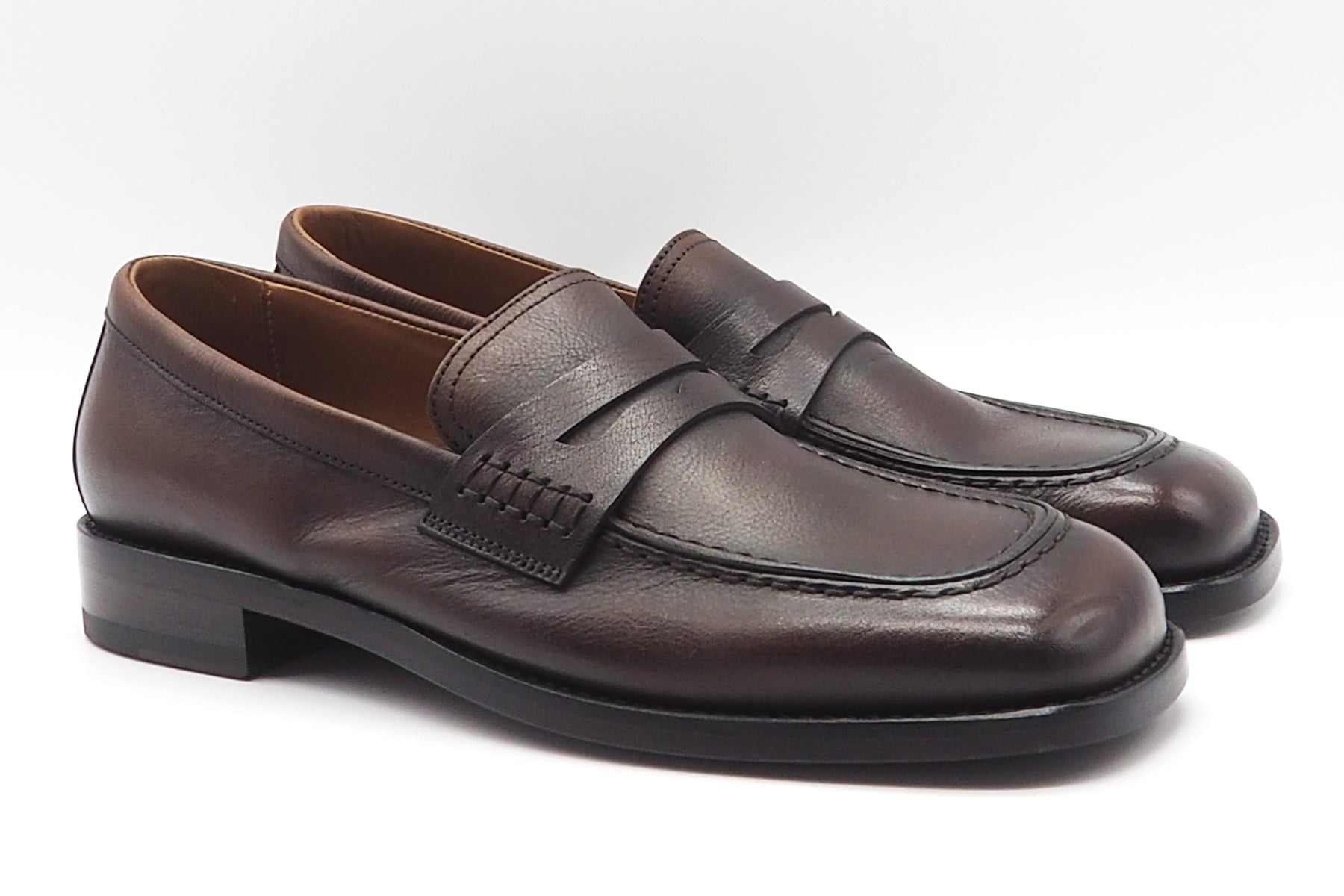 Damen Loafer aus Glattleder in Braun - Handverarbeitet Damen Loafers & Schnürer Pantanetti