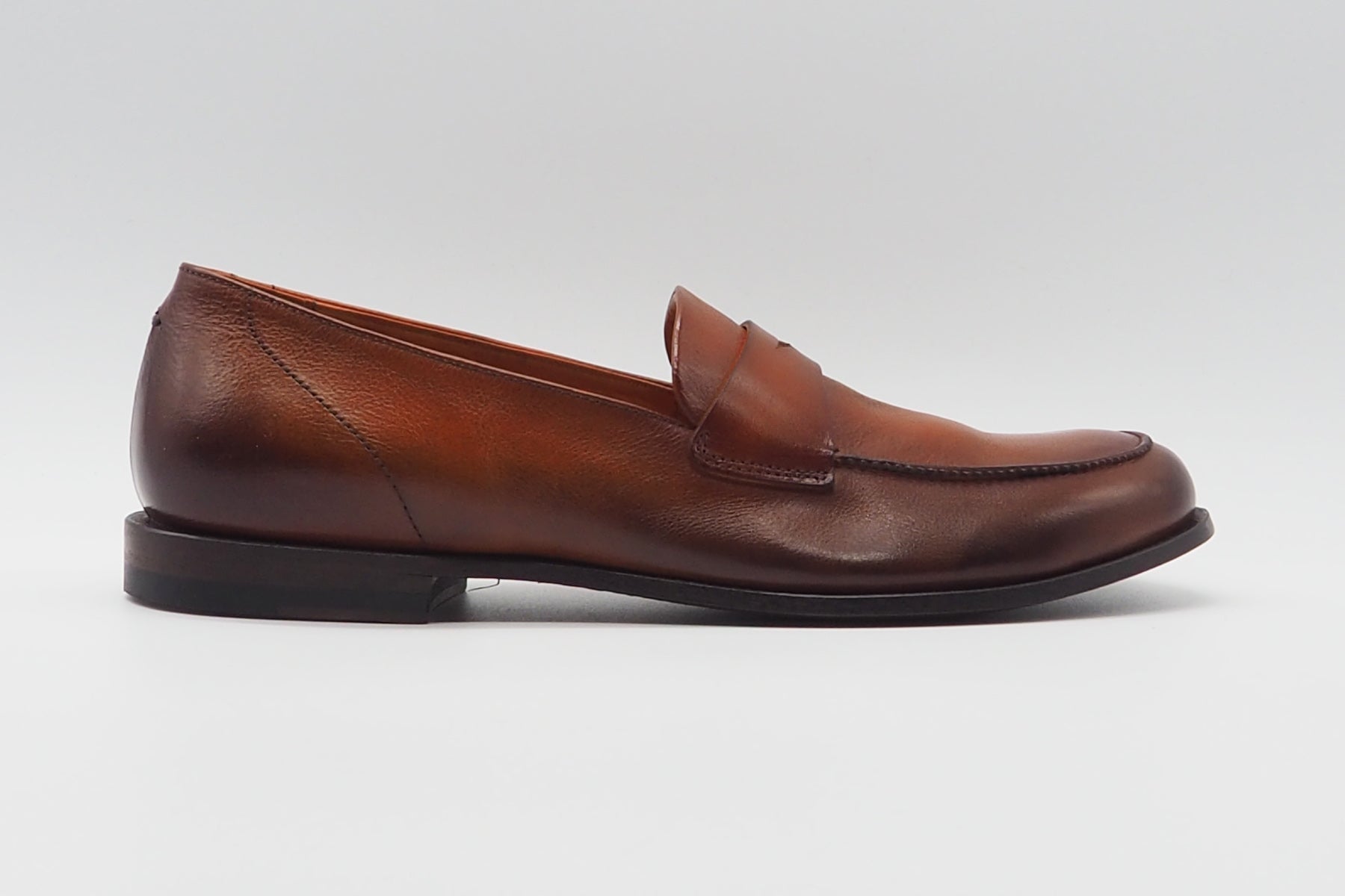 Damen Loafer aus Glattleder in Rost Damen Loafers & Schnürer Pantanetti