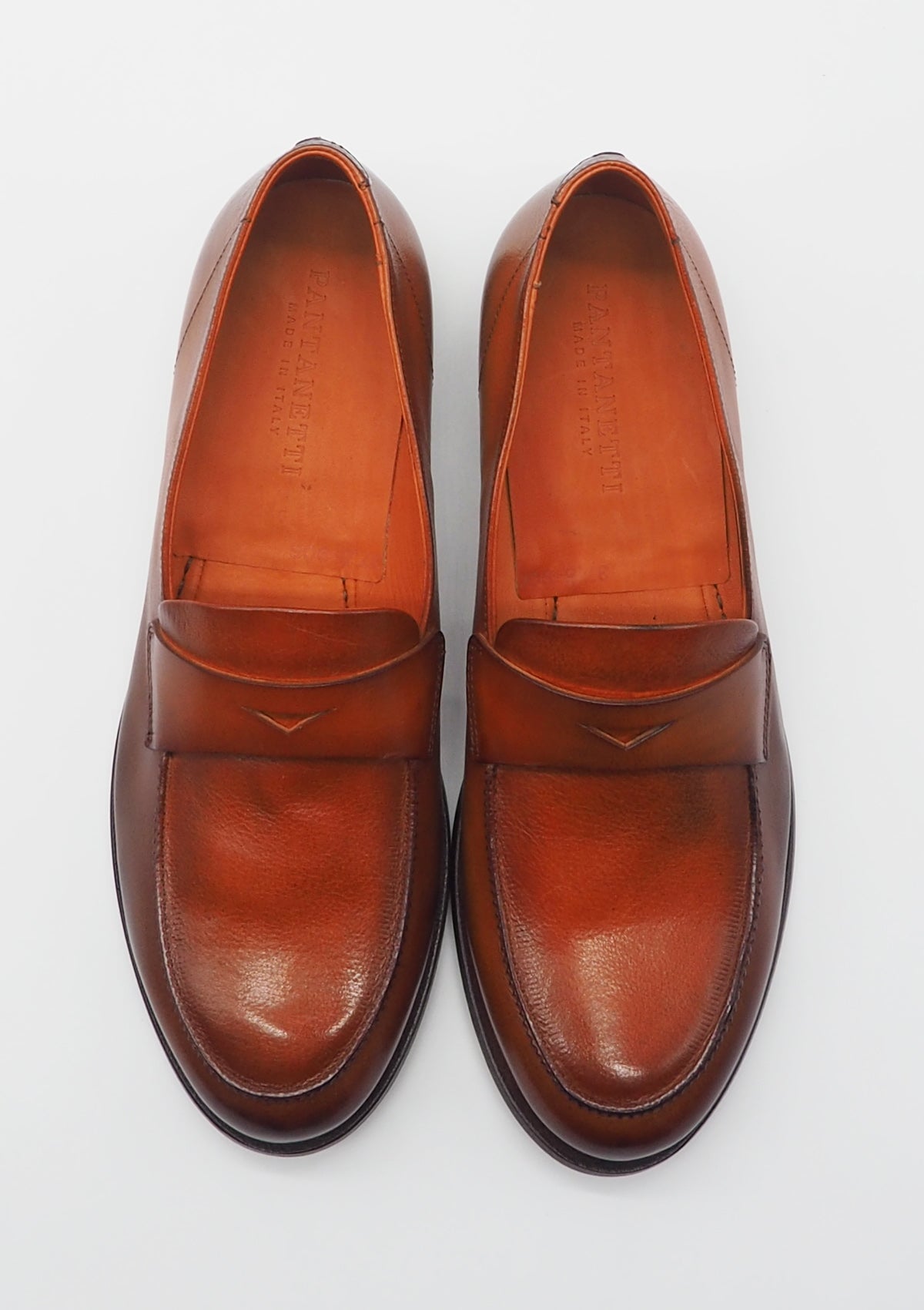 Damen Loafer aus Glattleder in Rost Damen Loafers & Schnürer Pantanetti