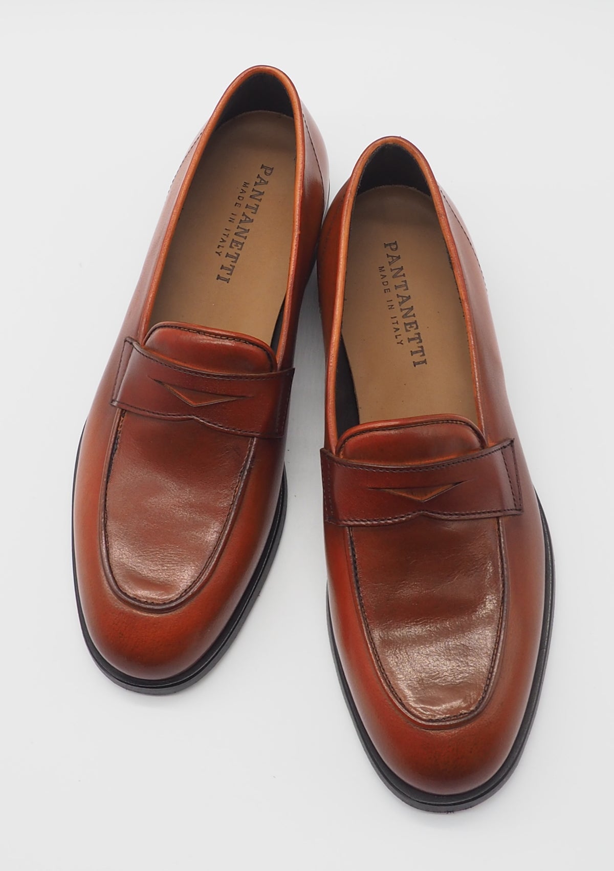 Damen Loafer aus Glattleder in Rost - Handverarbeitet Damen Loafers & Schnürer Pantanetti