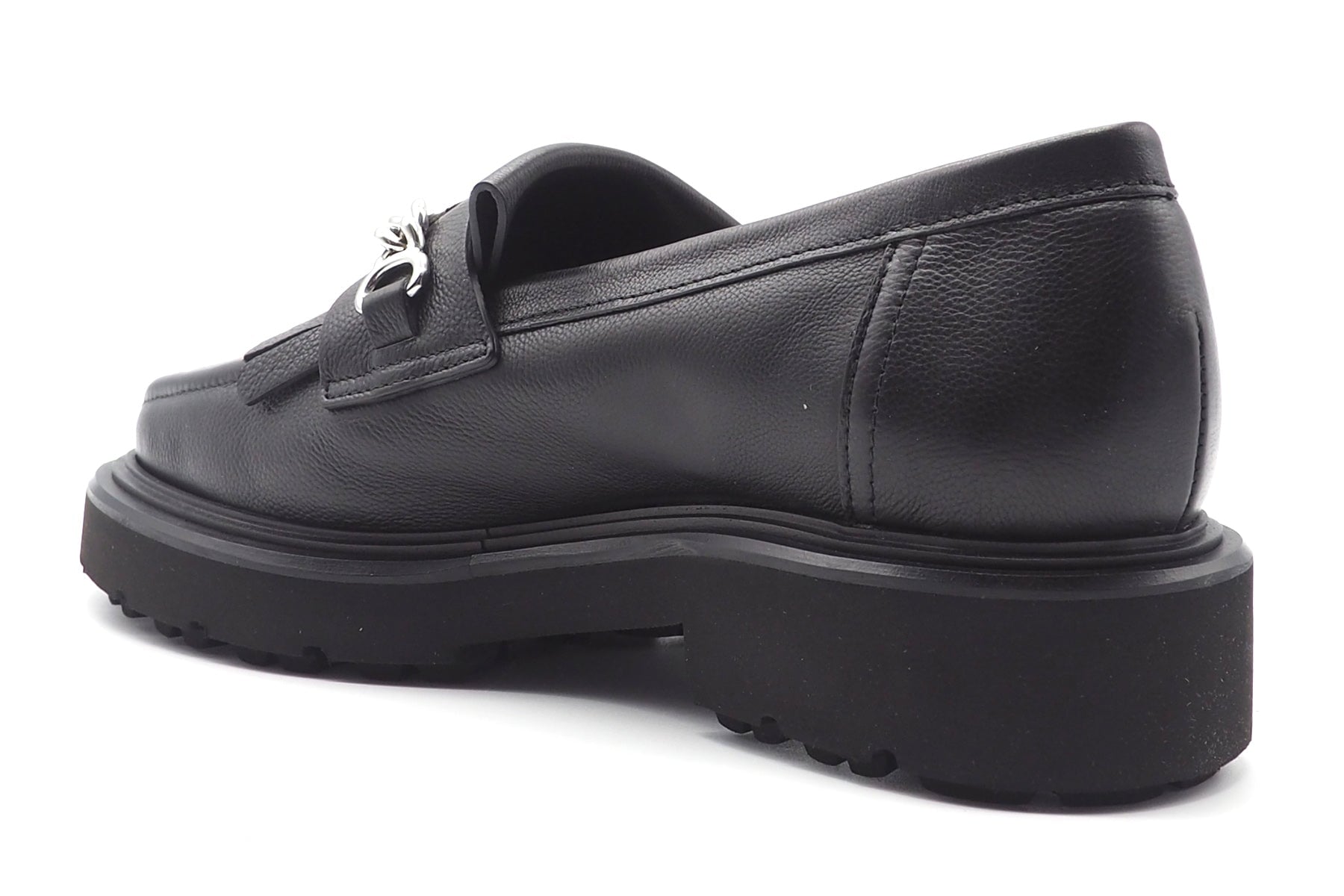 Damen Loafer aus Glattleder in Schwarz mit Fransen & Trense - 3cm - Mara Damen Loafers & Schnürer Kennel & Schmenger