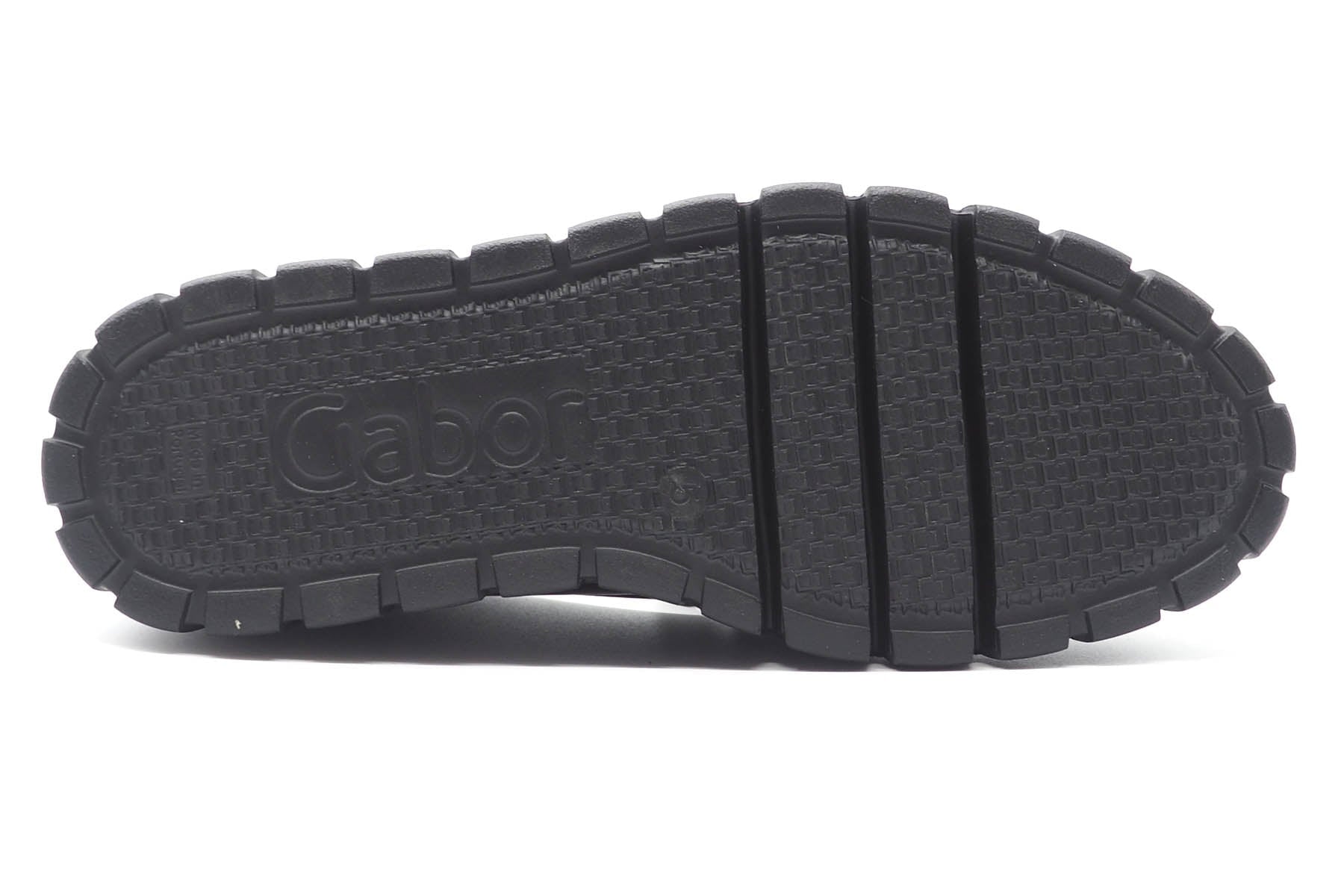 Damen Loafer aus Glattleder mit geflochtenem Dekor in Schwarz Damen Loafers Gabor