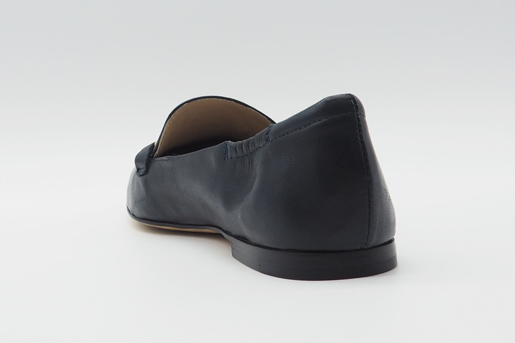 Damen Loafer aus Leder in Blau mit Goldspange Damen Loafers & Schnürer Pomme D'or