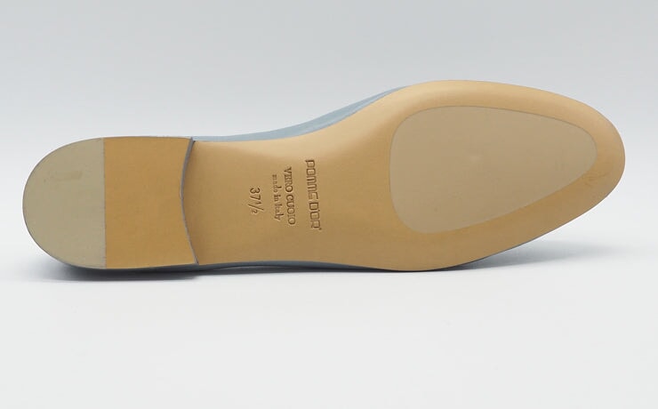 Damen Loafer aus Leder in Hellblau - Sacchettomachart - 1 cm Absatz Damen Loafers & Schnürer Pomme D'or