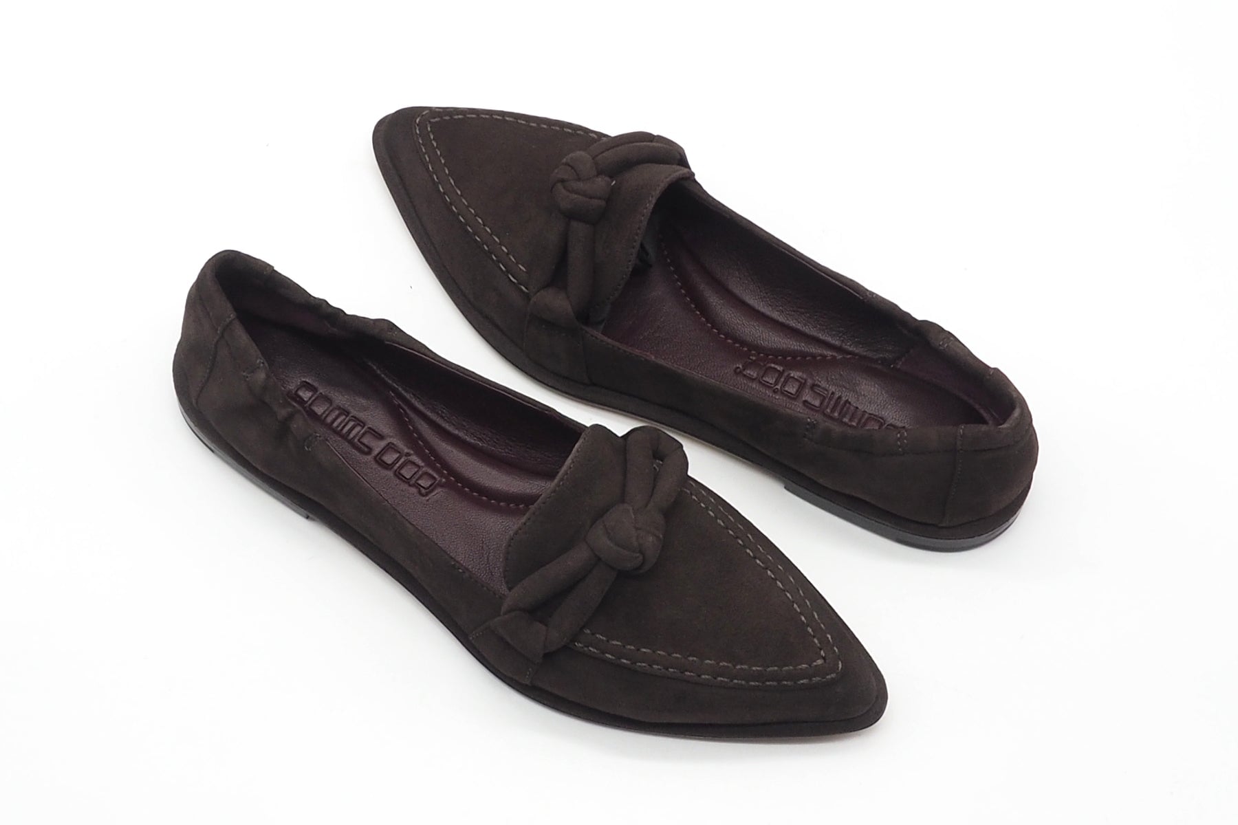 Damen Loafer aus softem braunem Velours in Sacchettomachart Damen Loafers & Schnürer Pomme D'or