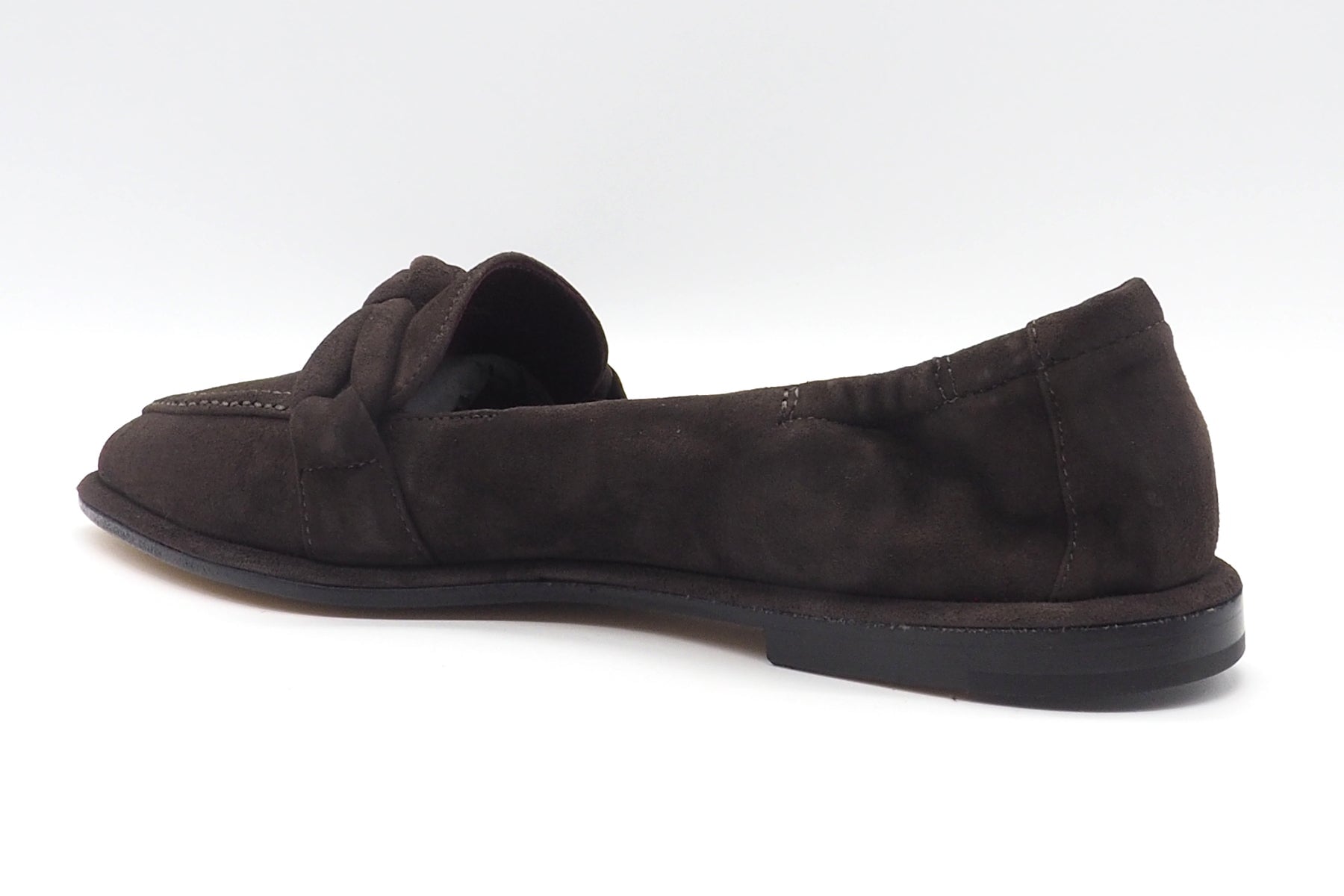 Damen Loafer aus softem braunem Velours in Sacchettomachart Damen Loafers & Schnürer Pomme D'or