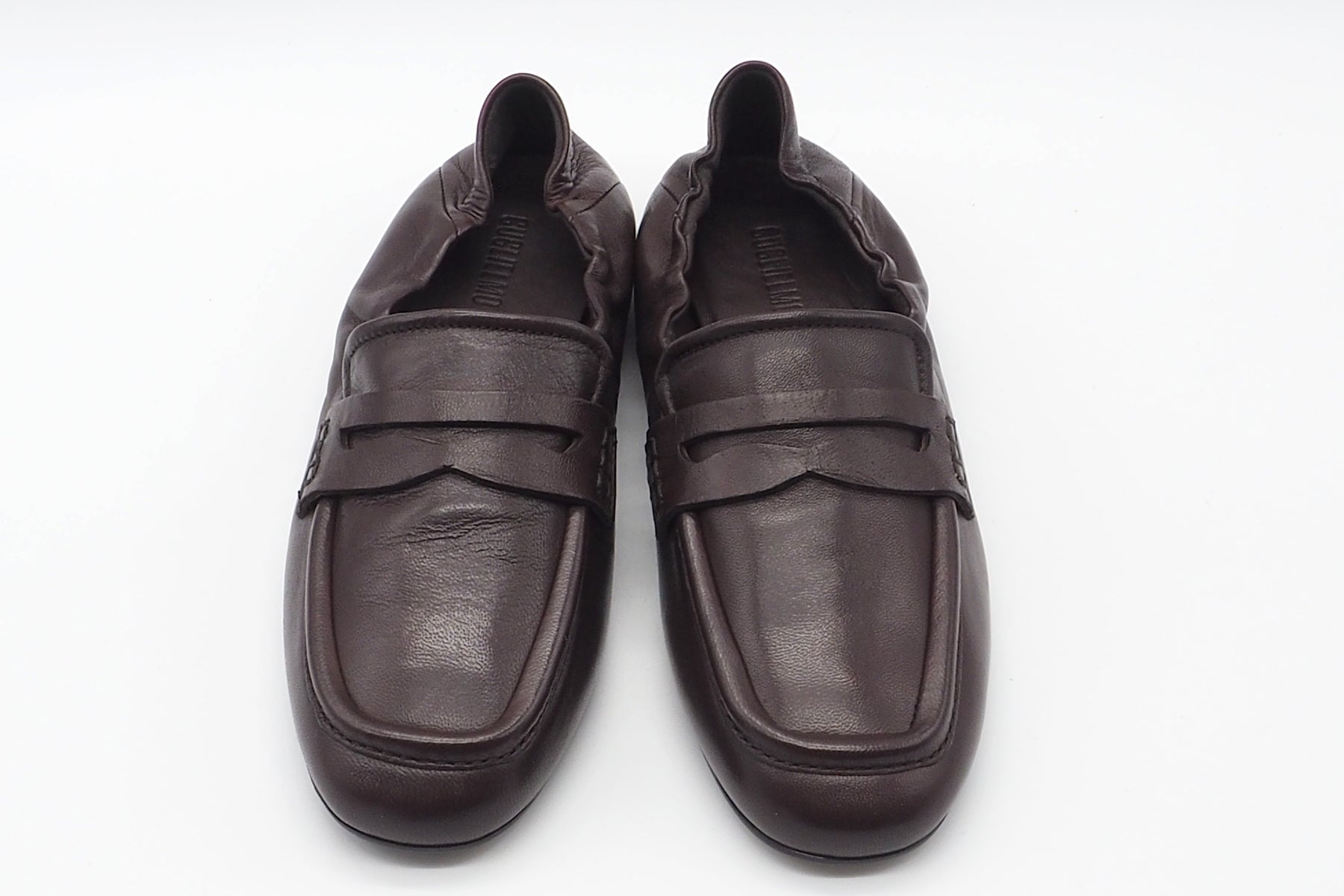 Damen Loafer aus softem Leder in Dunkelbraun - 1 cm Absatz Damen Loafers & Schnürer Guglielmo Rotta