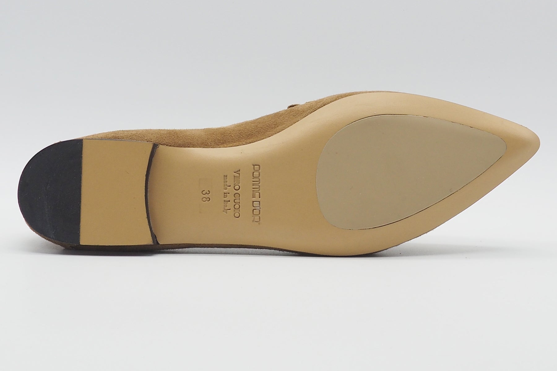 Damen Loafer aus softem Velours in Caramelbraun - Sacchettomachart Damen Loafers & Schnürer Pomme D'or