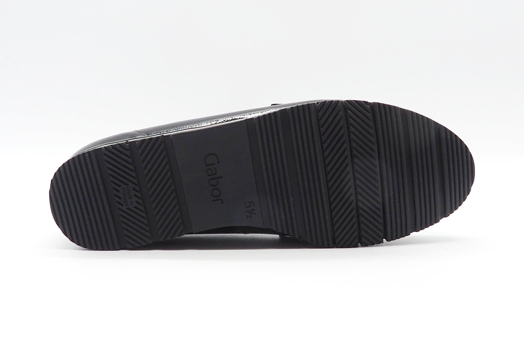 Damen Loafer aus Velours & Lackleder mit Dekorschnalle in Schwarz Damen Loafers & Schnürer Gabor