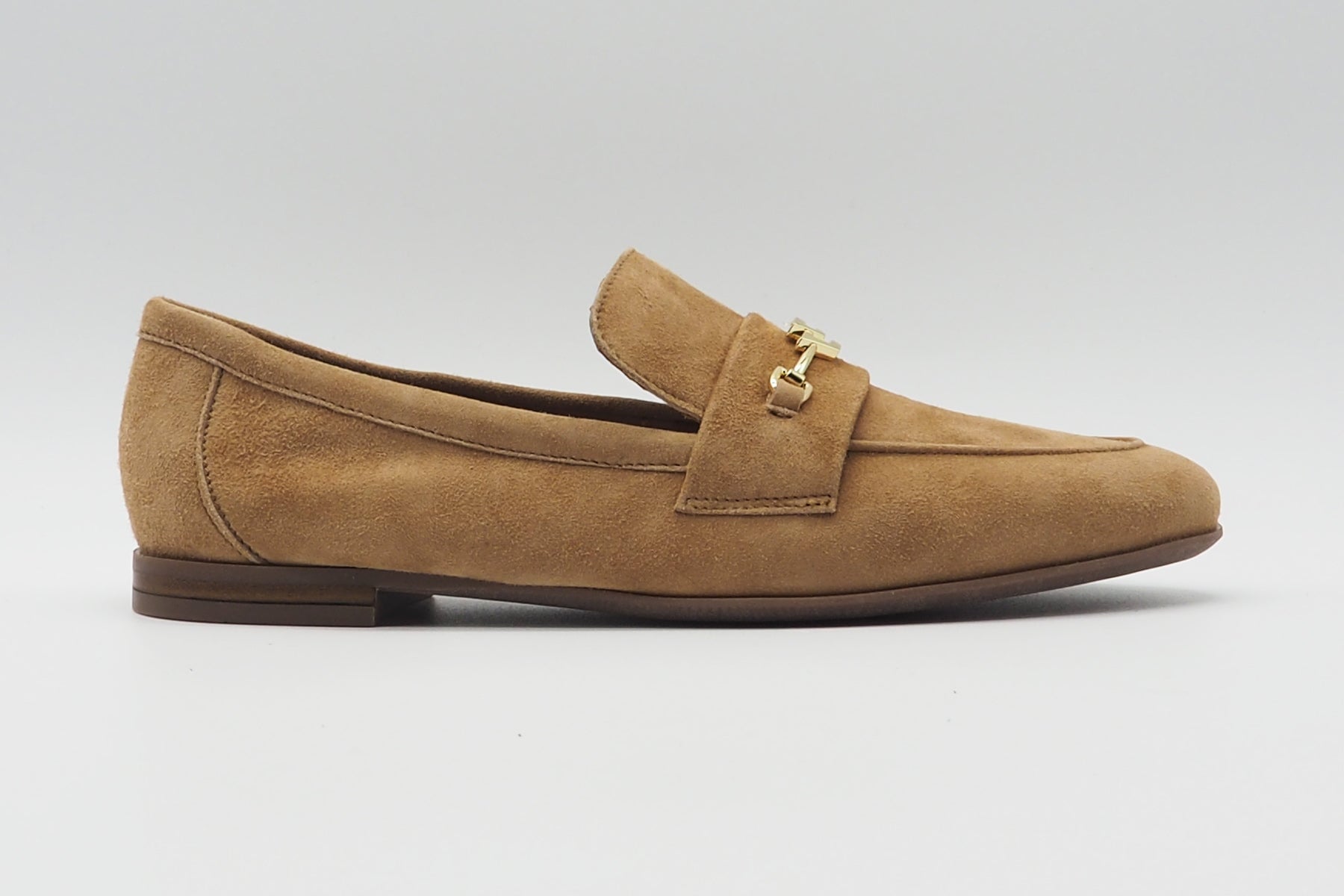 Damen Loafer aus Veloursleder in Hellbraun Damen Loafers & Schnürer Frau Verona